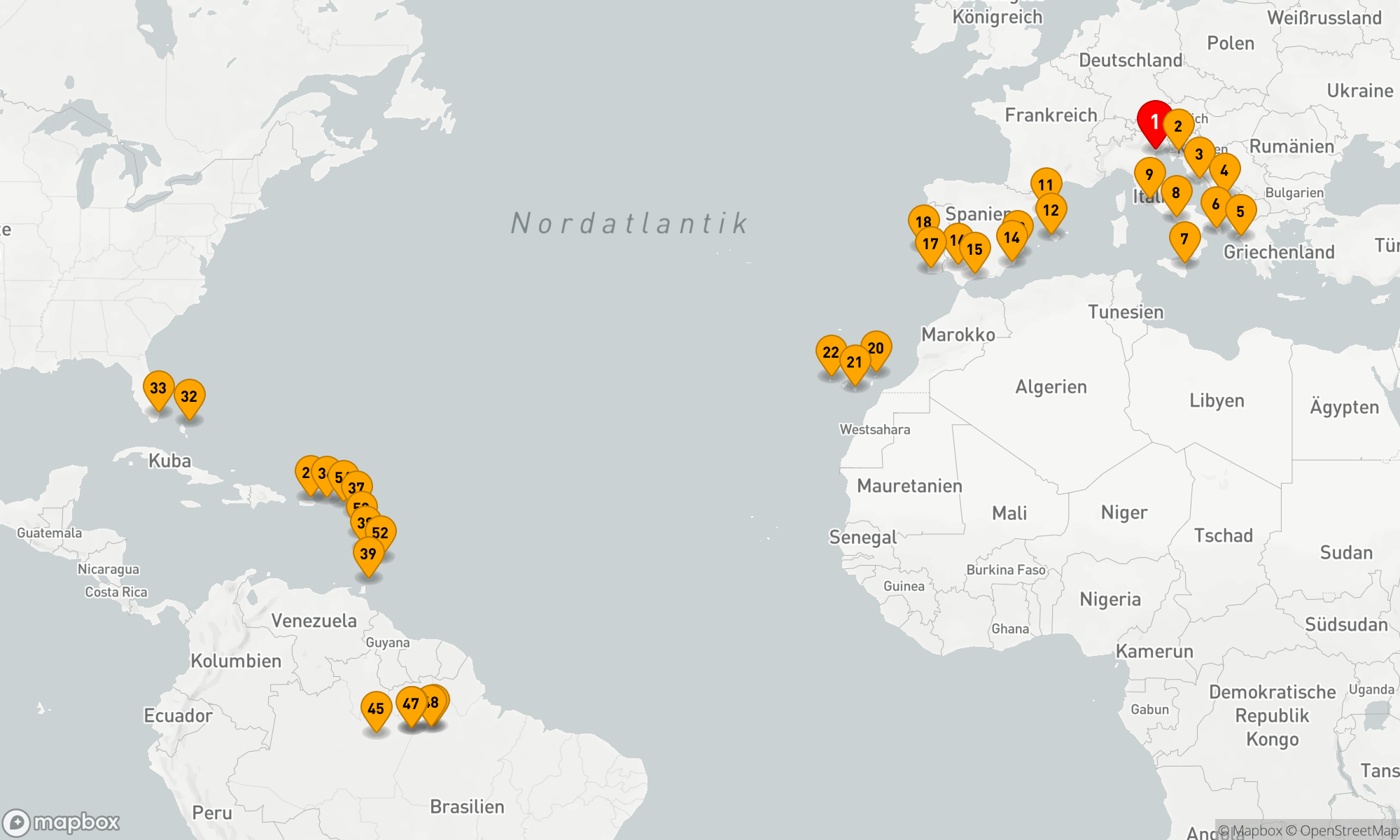 Route 57 Nächte - OLD & NEW WORLD DISCOVERY