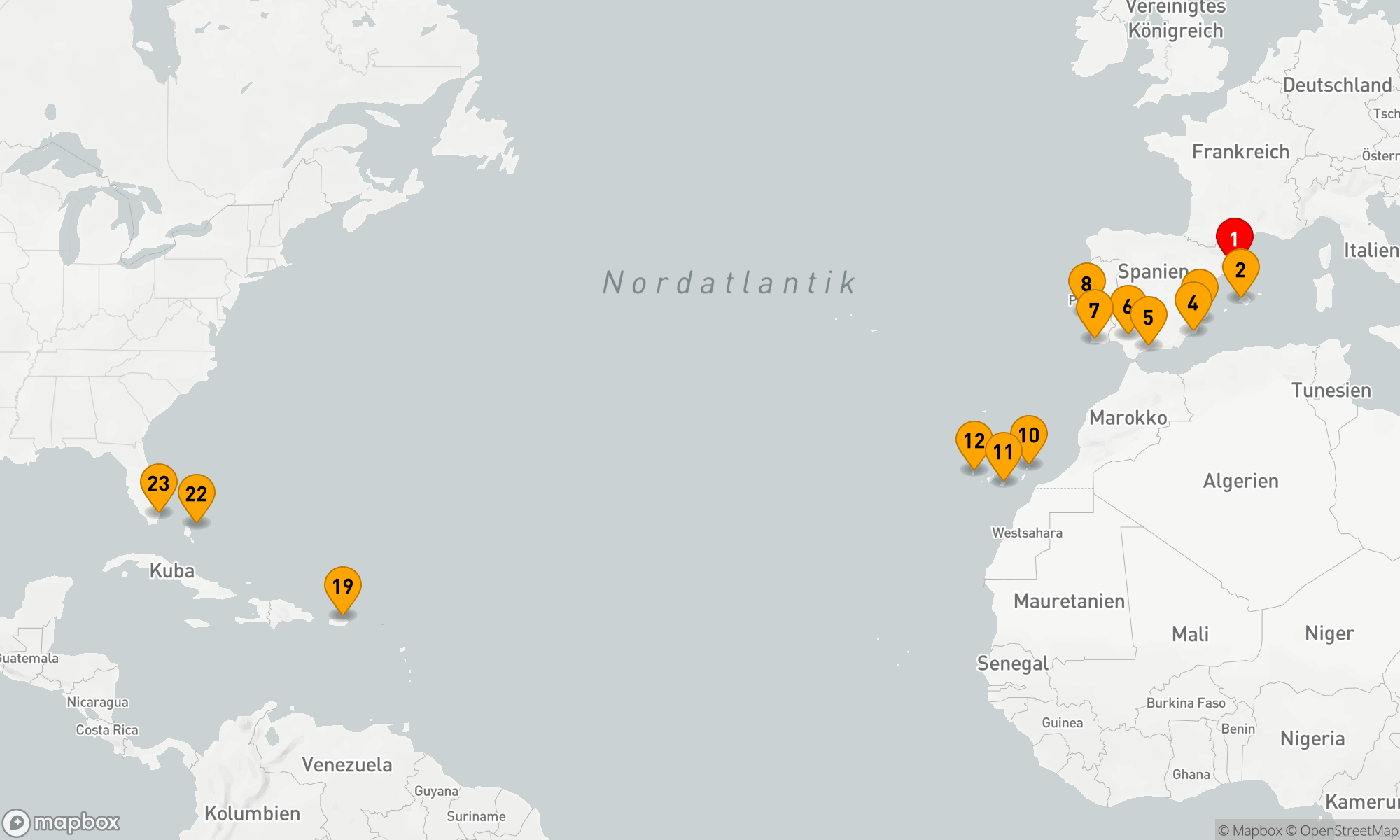 Route 22 Nächte - FLAMENCO TO FLAMINGOS