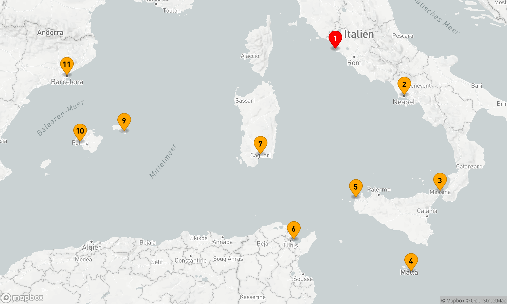 Route 10 Nächte - MEDITERRANEAN ISLES