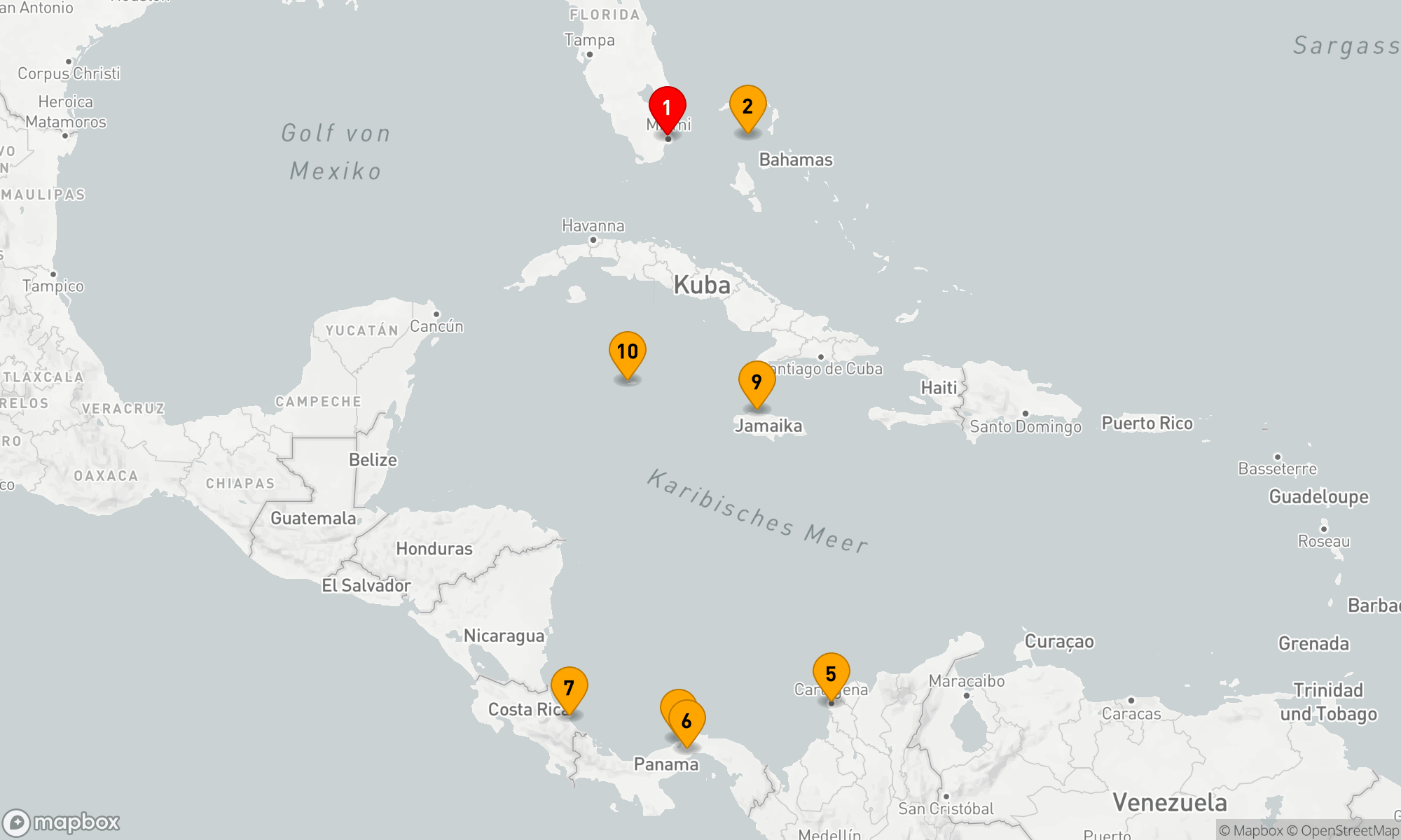 Route 11 Nächte - Erlebnisreise zwischen Karibik und Kanalwunder