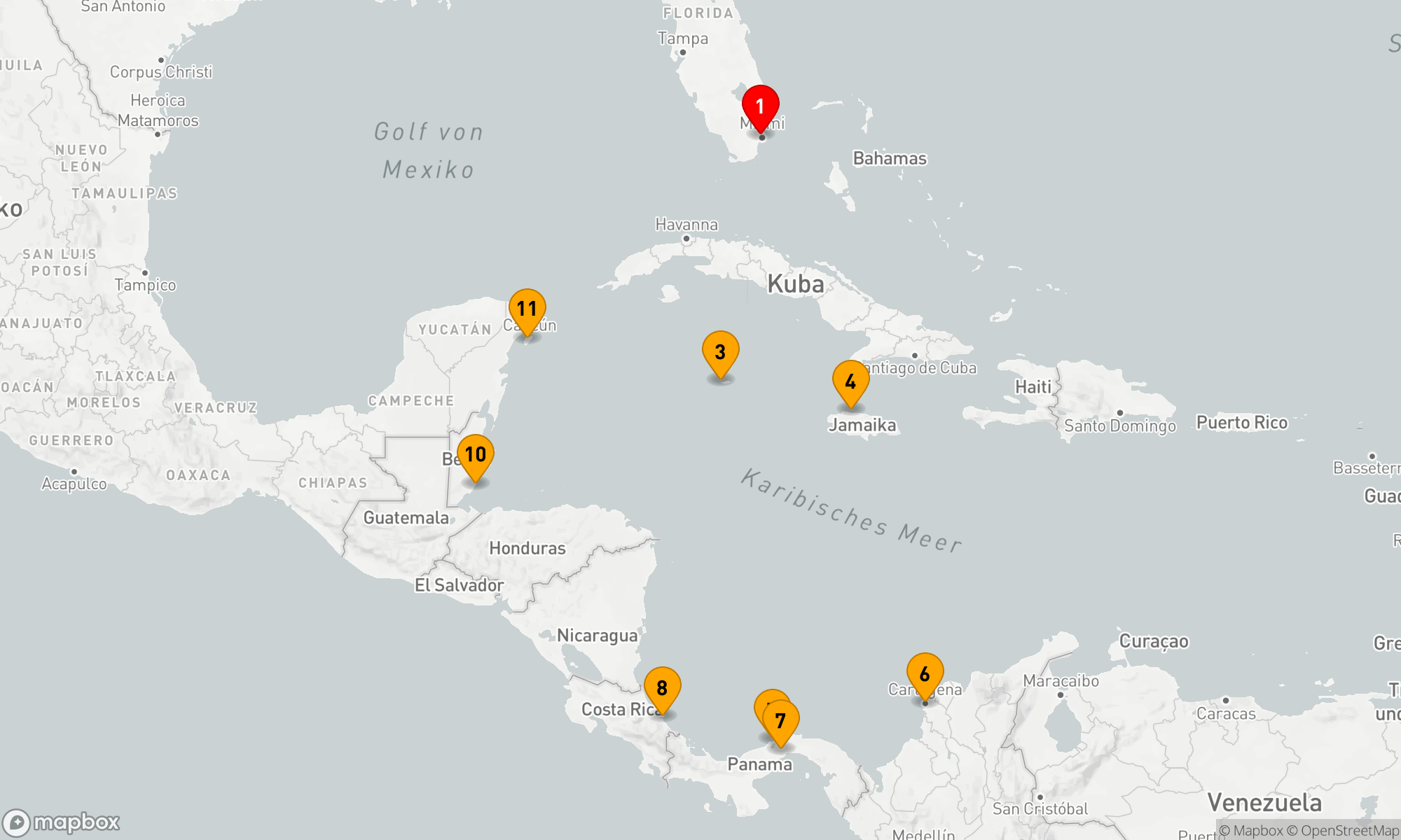 Route 12 Nächte - Karibische Entdeckungsreise