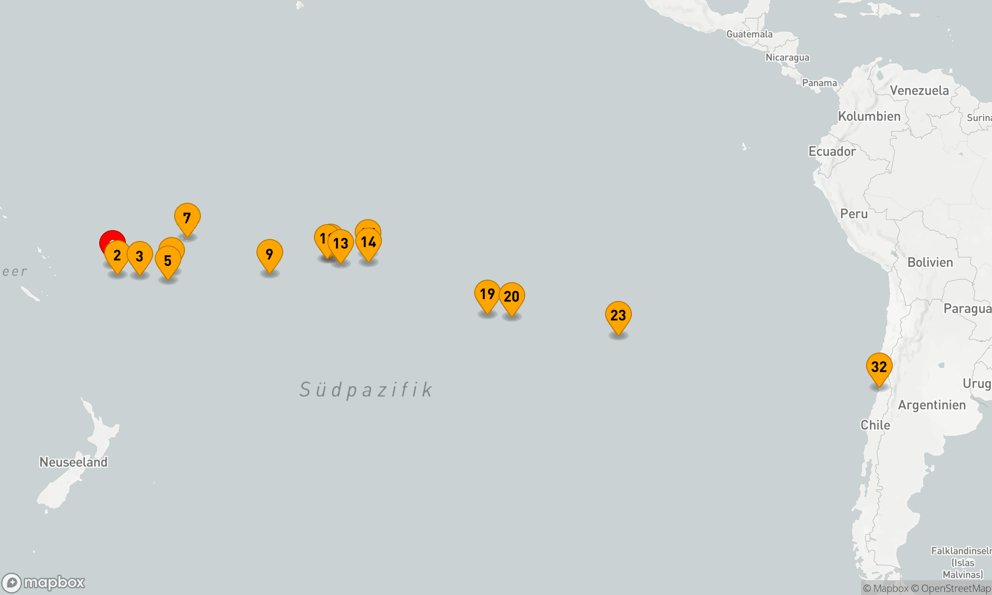 Route 31 Nächte - DURCH OZEANISCHE KULTUREN: VON DEN FIDSCHIS ZUR CHILENISCHEN KÜSTE