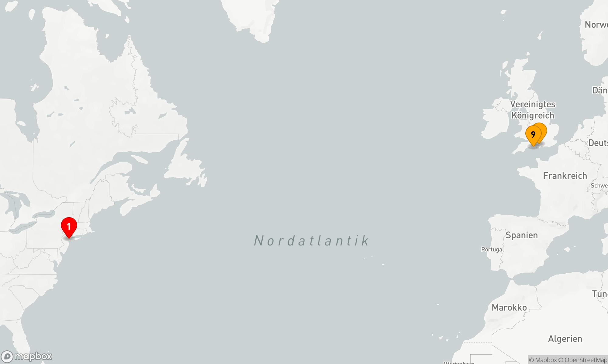 Route 16 Nächte - Transatlantik Hin und Zurück (M611F)