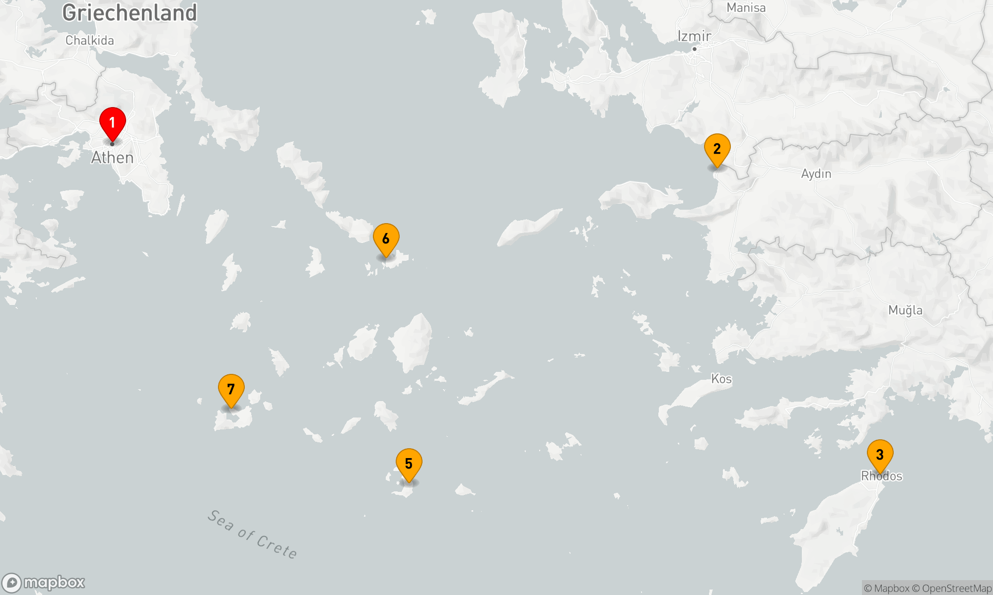 Route 7 Nächte - Ägäisches Inselabenteuer