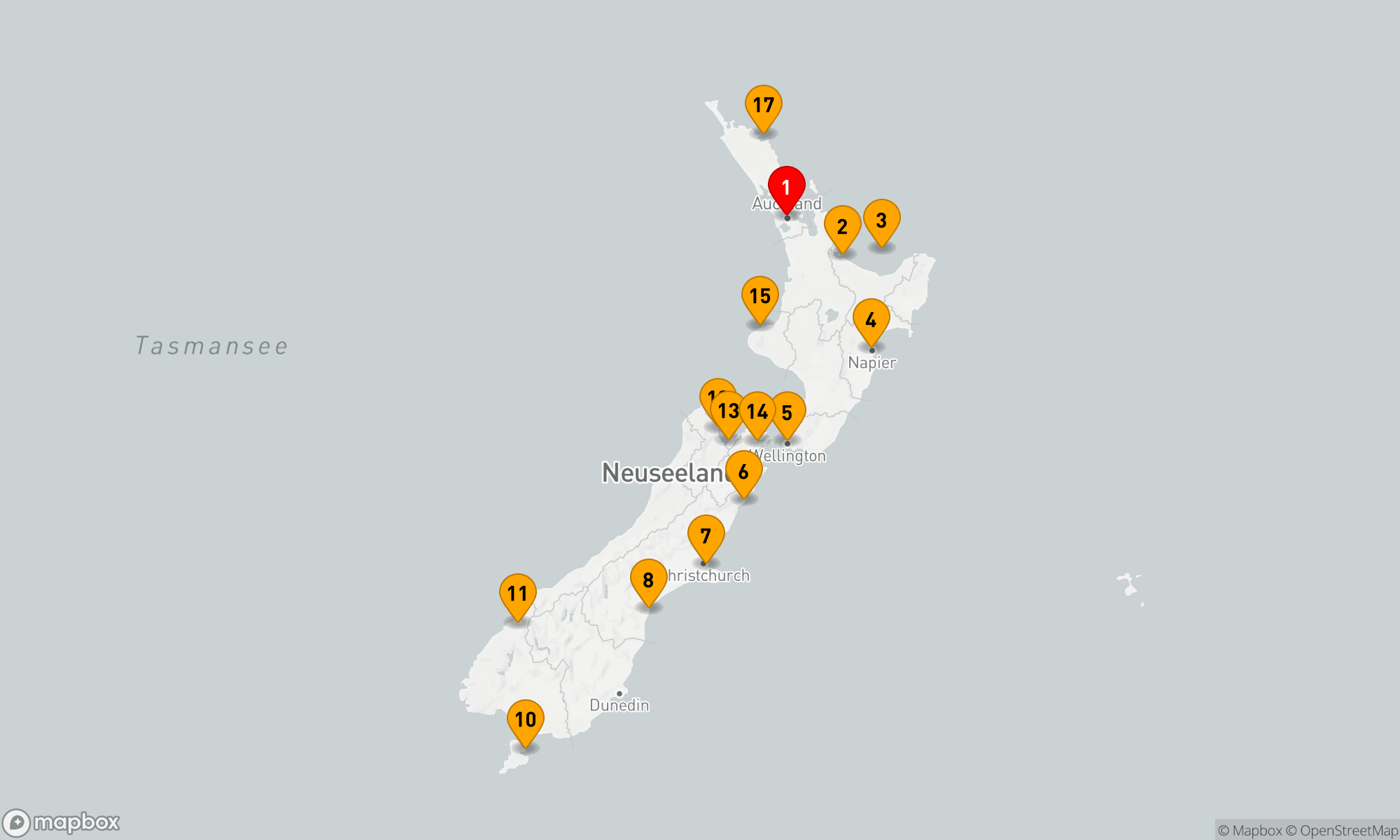 Route 17 Nächte - Kia Ora – Neuseeland intensiv (EUX2704)