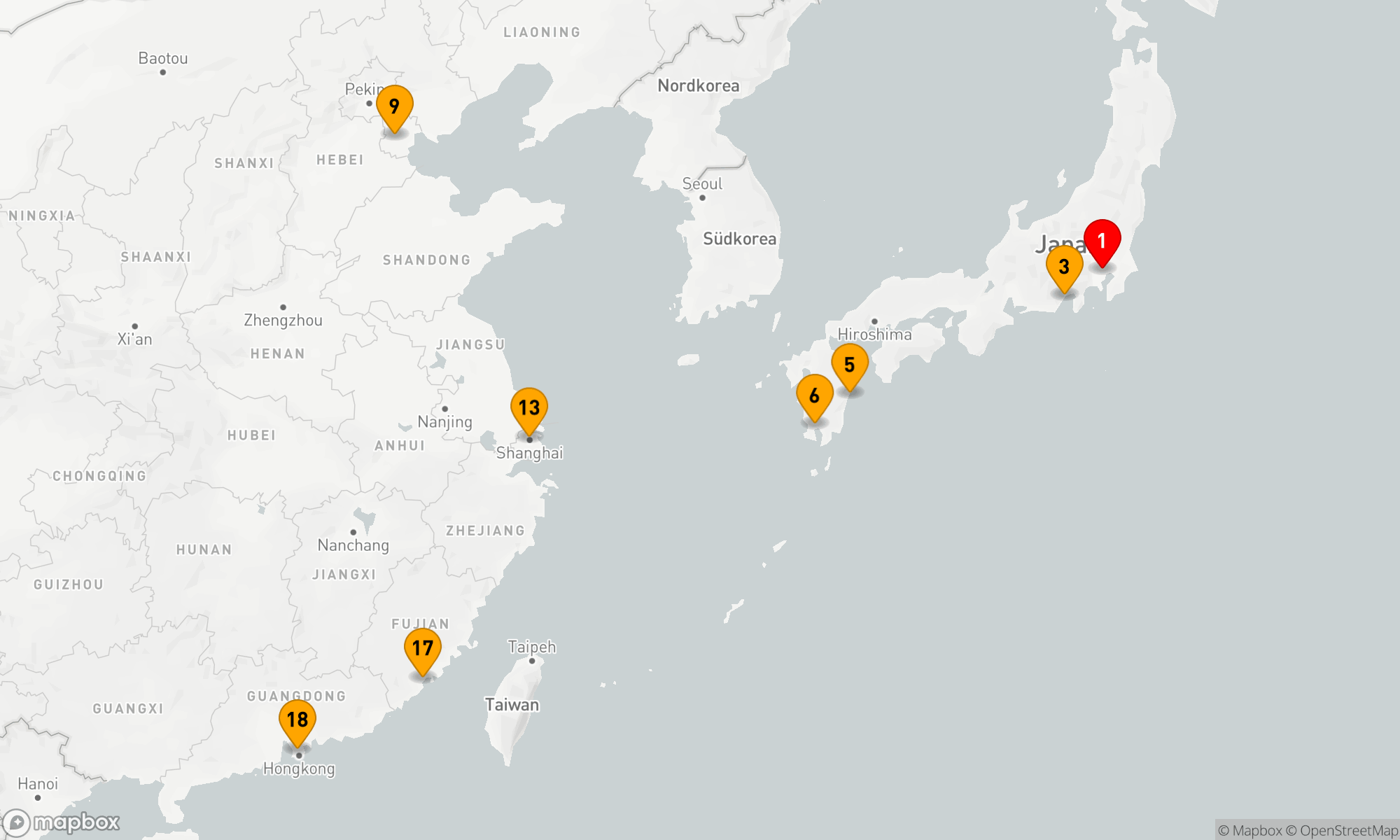 Route 18 Nächte - Japans Kultur und Chinas Metropolen (EUX2708)