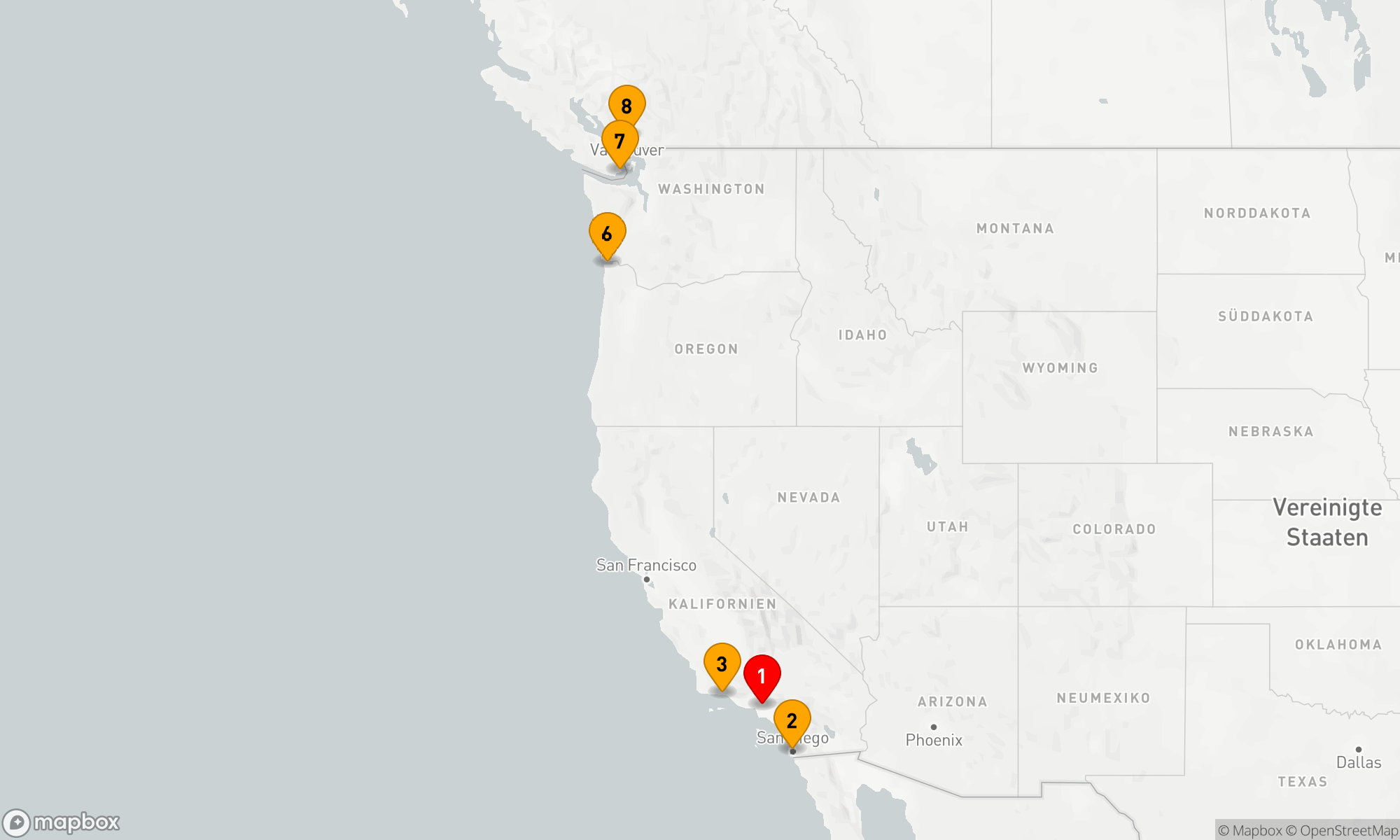Route 7 Nächte - Pazifisches Weinland