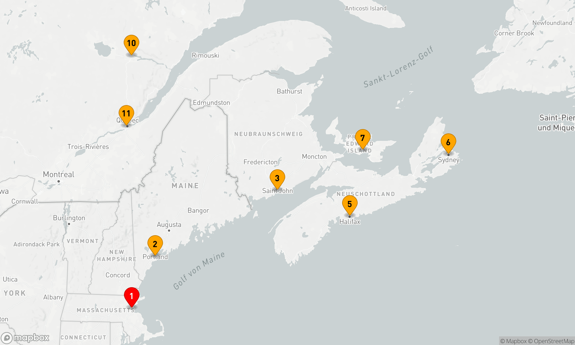Route 10 Nächte - Klassisches Kanada und Neuengland