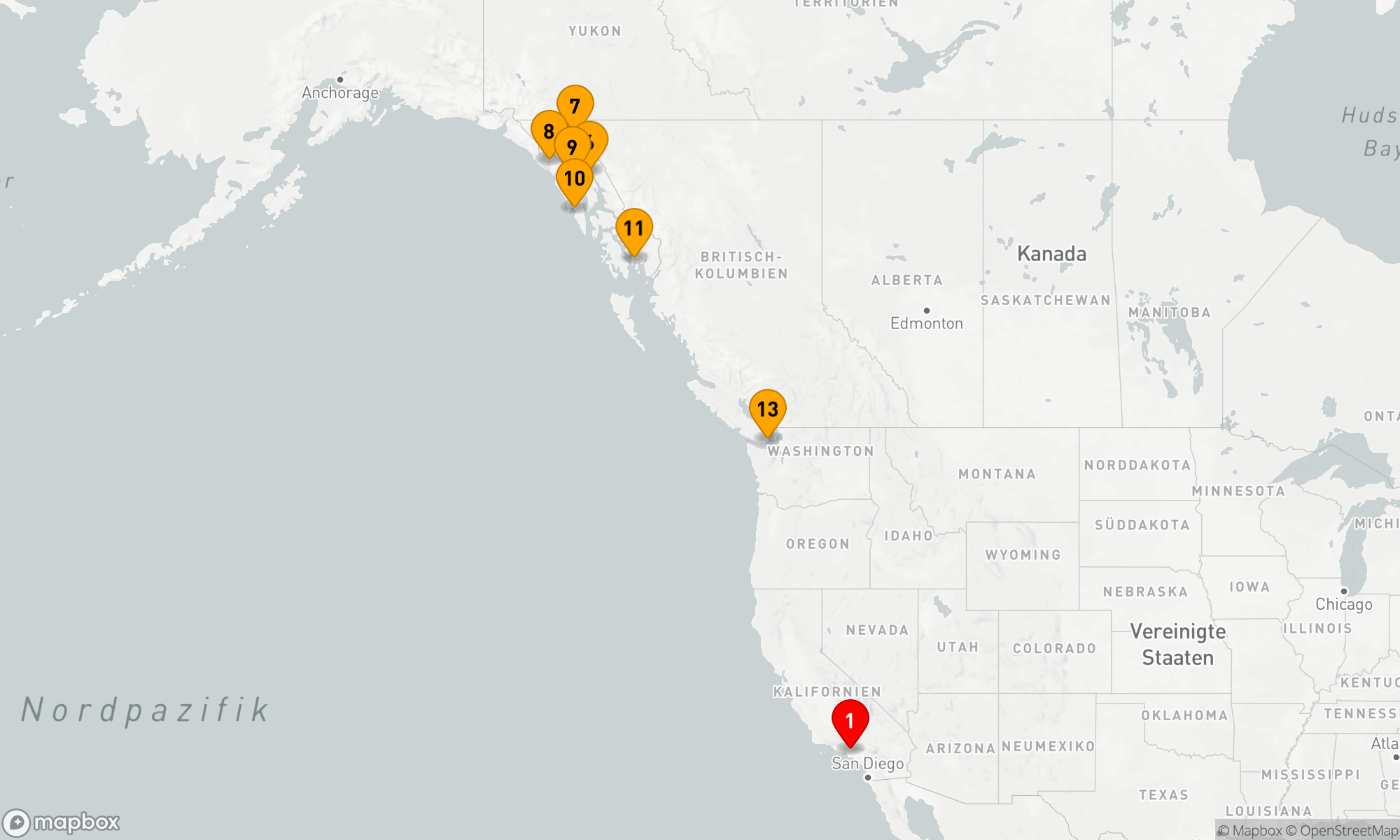 Route 16 Nächte - Inside Passage (mit Glacier Bay National Park)
