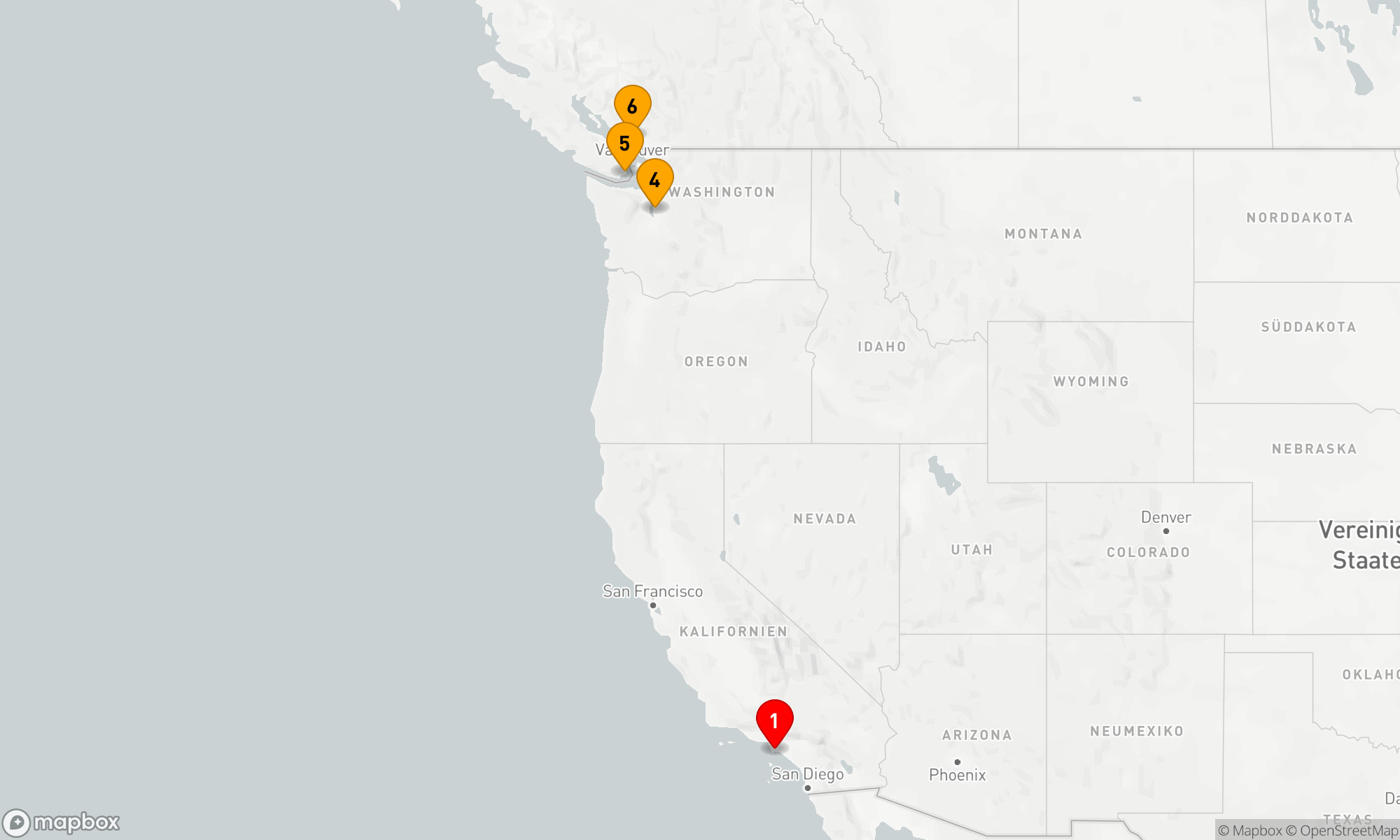 Route 5 Nächte - KREUZFAHRT AN DER PAZIFIKKÜSTE