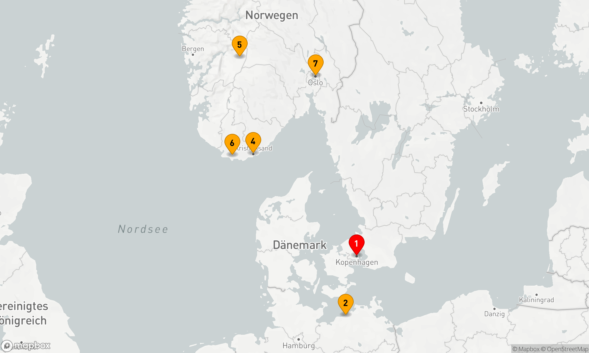 Route 7 Nächte - Skandinavische Impressionenkreuzfahrt