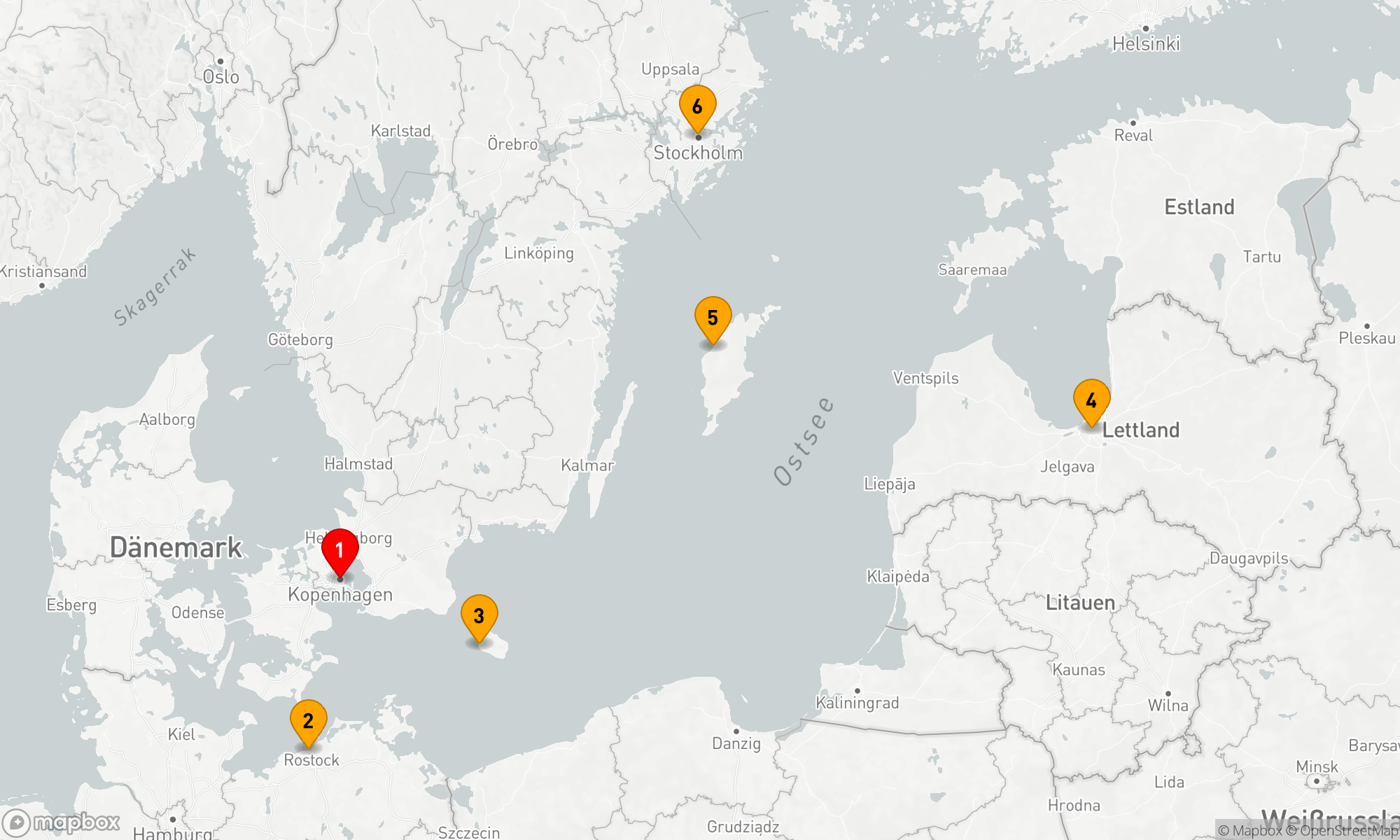 Route 7 Nächte - Baltische Perlenkreuzfahrt