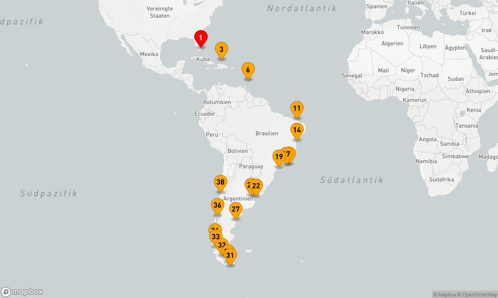 Route 37 Nächte - Brasilien - Argentinien - Chile (H704A)