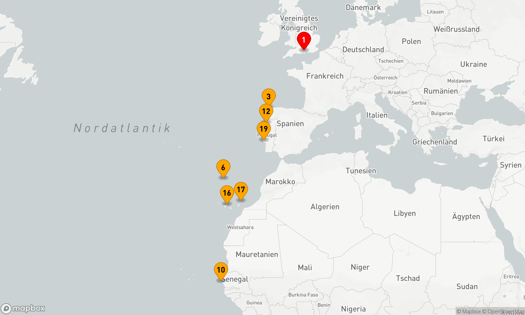 Route 21 Nächte - Spanien - Portugal - Nordafrika (M705)