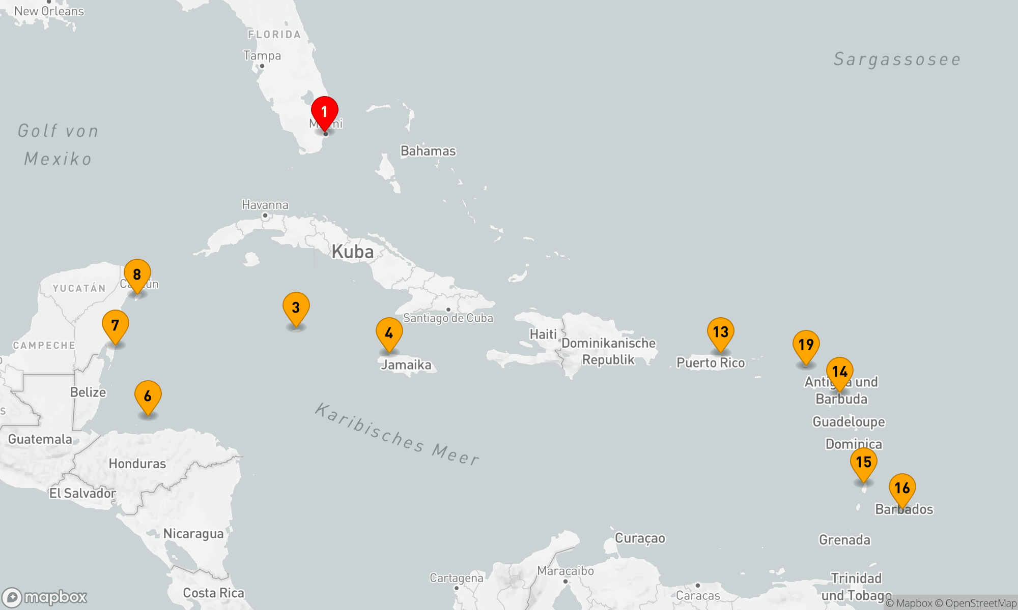 Route 21 Nächte - Weihnachtsreise Karibik - Mittelamerika (Q633A)