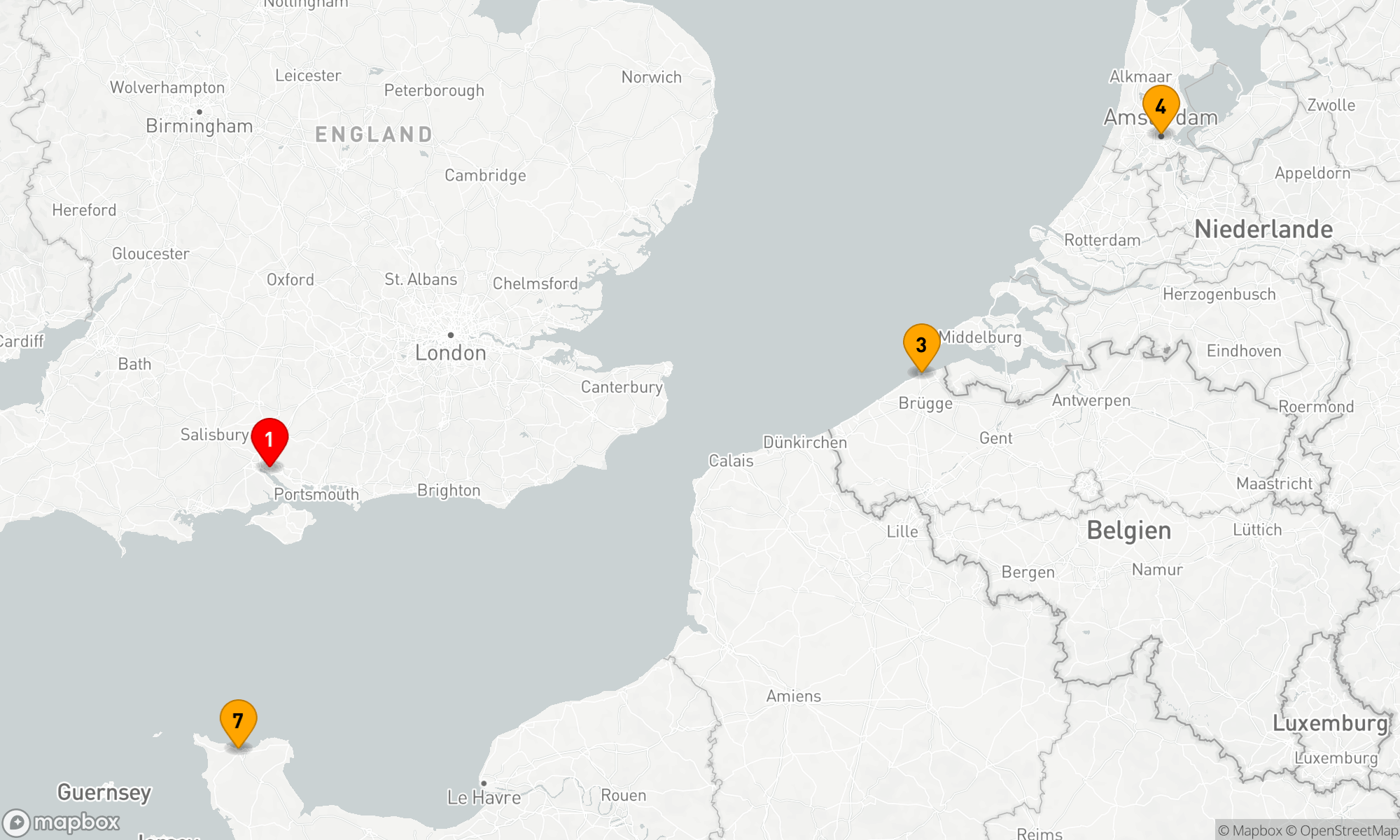 Route 7 Nächte - Belgien - Niederlande - Frankreich (V624)