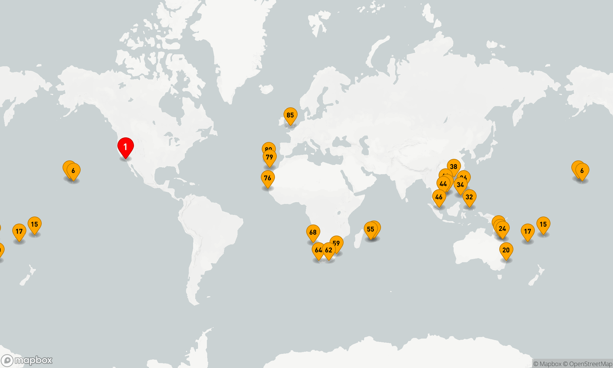 Route 83 Nächte - Australien - Asien - Afrika (V705A)