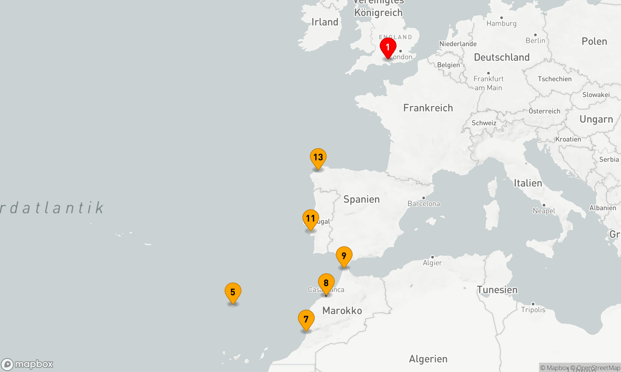 Route 14 Nächte - SPANIEN PORTUGAL UND MAROKKO