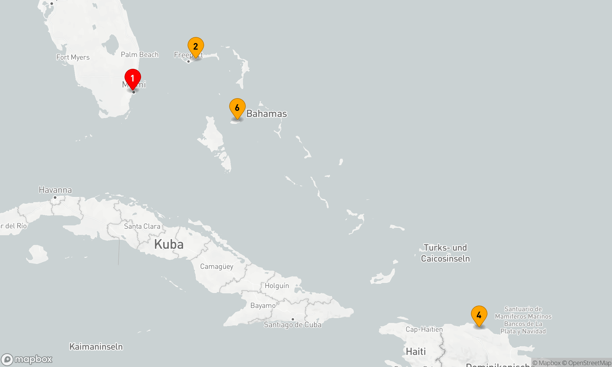 Route 6 Nächte - ÖSTLICHE KARIBIK