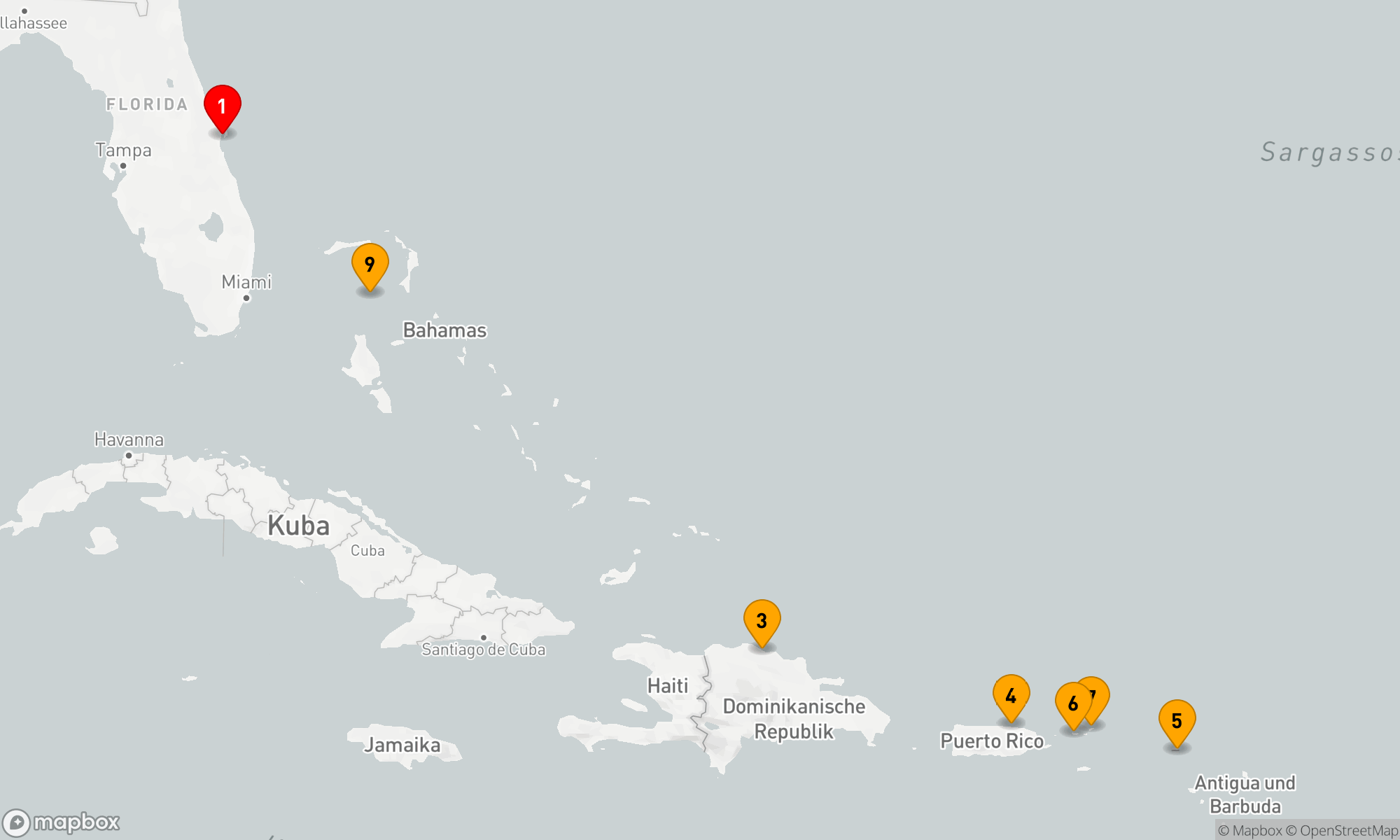 Route 9 Nächte - Karibische Inselträume mit Norwegian Cruise Line