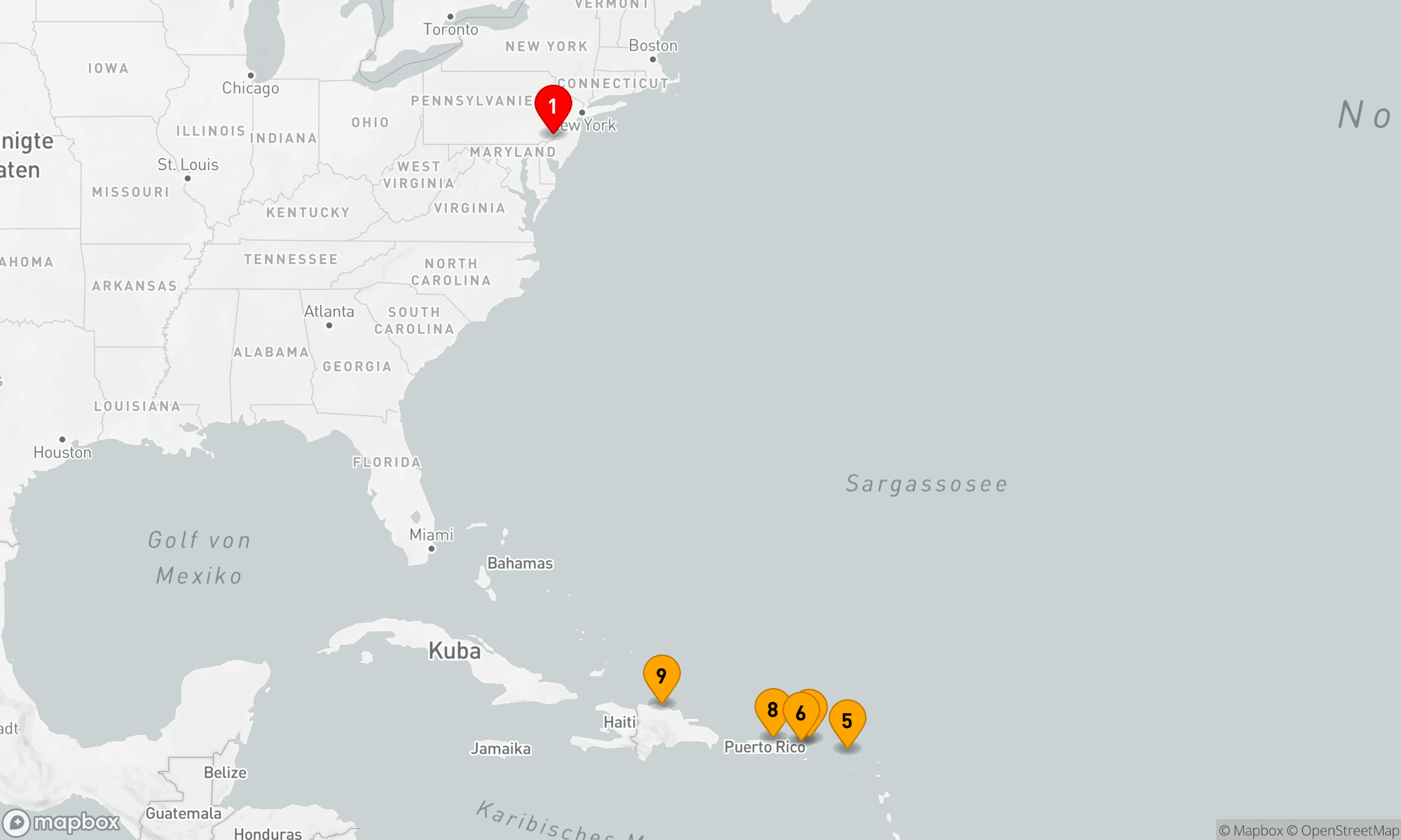Route 11 Nächte - Karibische Erlebnissekreuzfahrt ab Philadelphia
