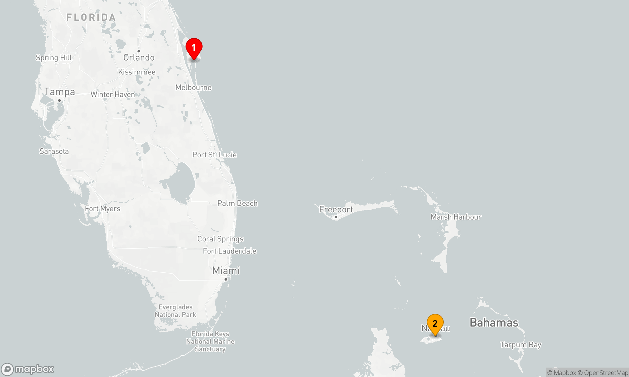 Route 3 Nächte - BAHAMAS