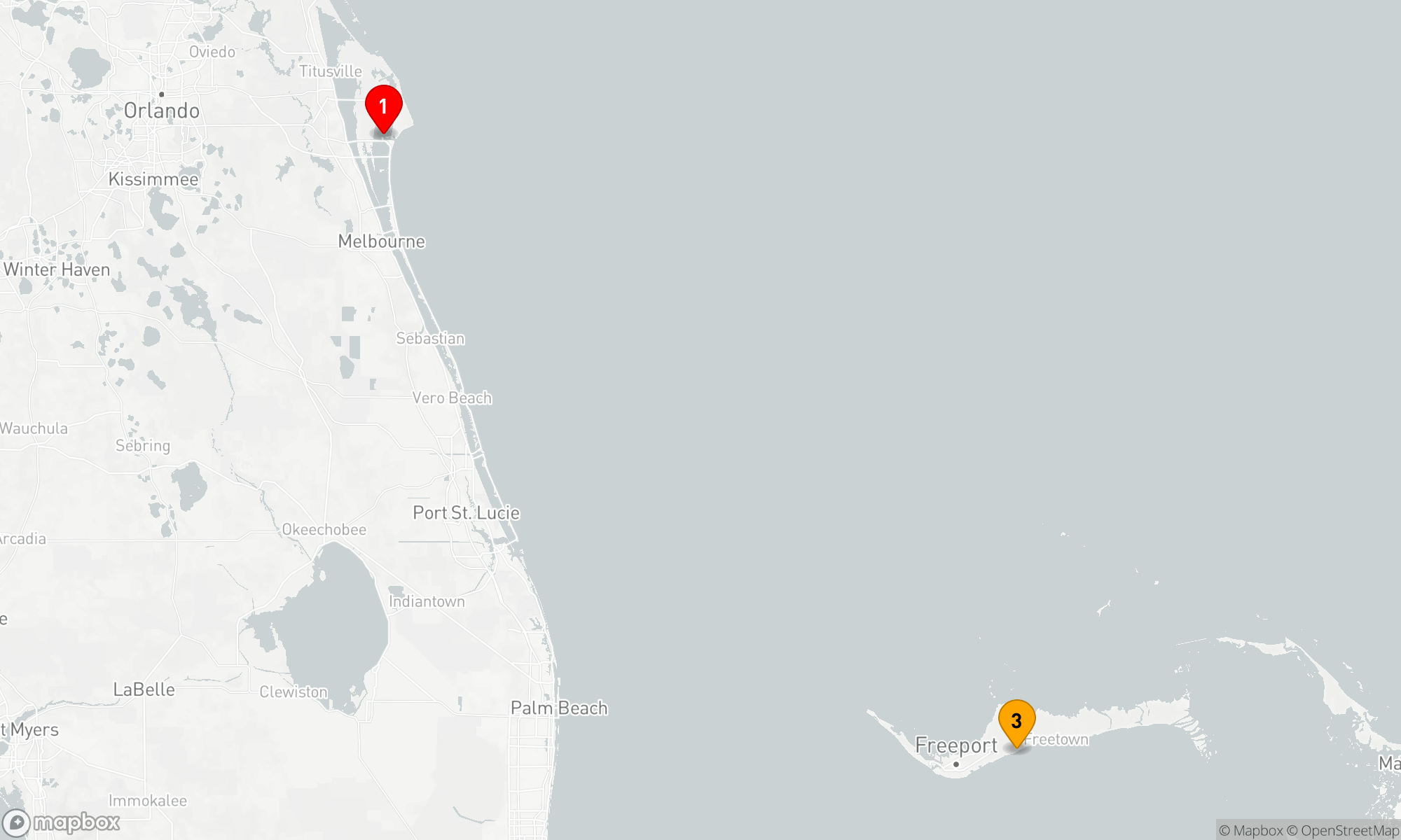 Route 3 Nächte - BAHAMAS