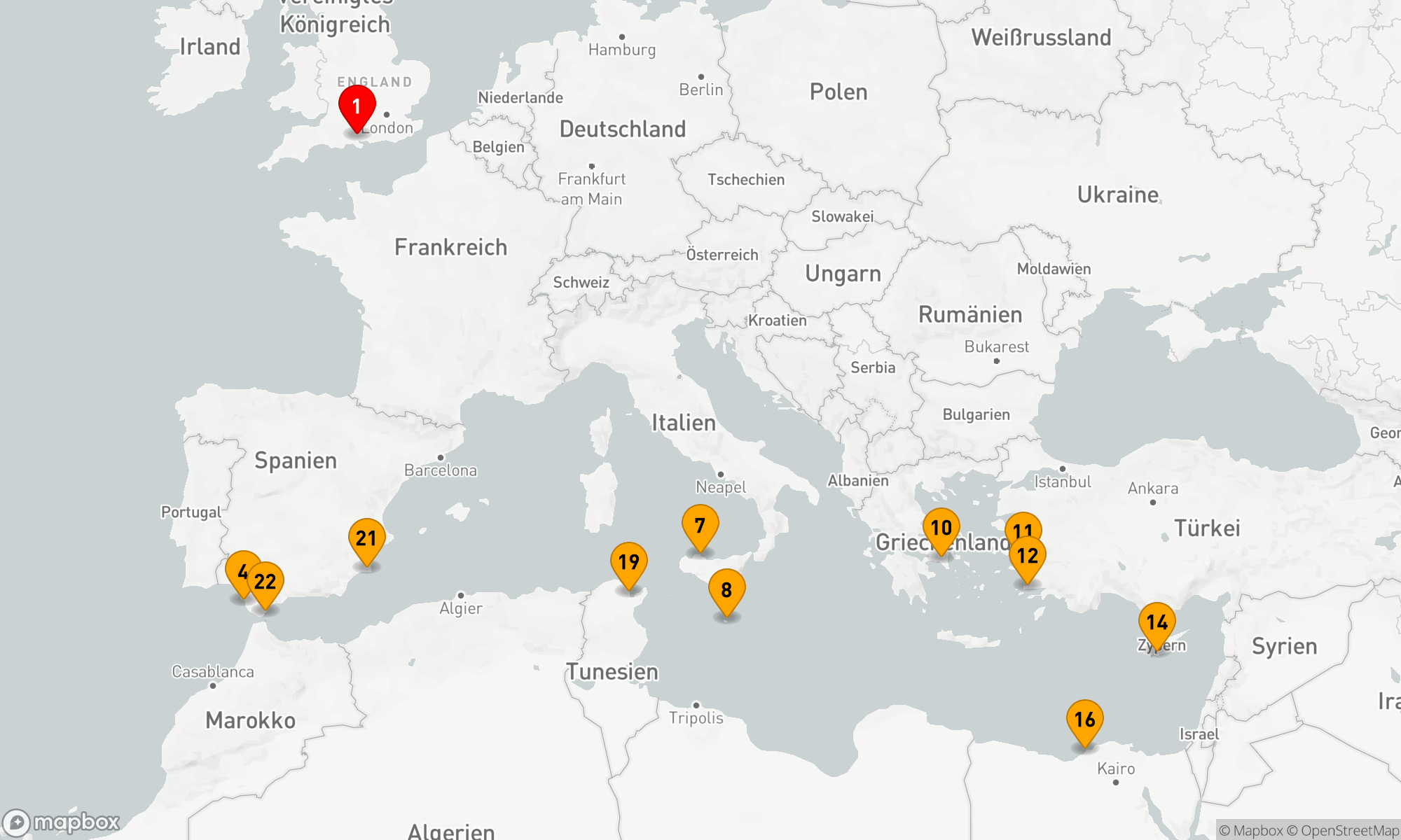 Route 24 Nächte - GROSSES MITTELMEER