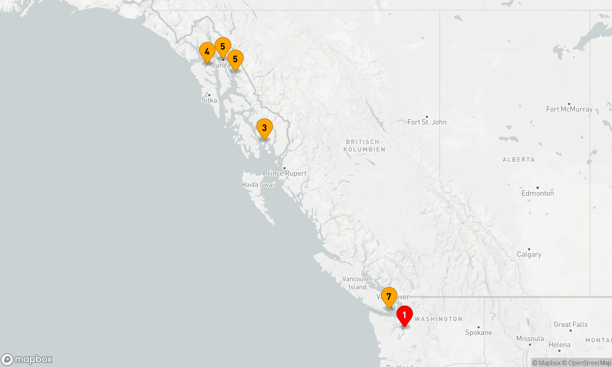 Route 7 Nächte - Nordwestliche Entdeckungsreise