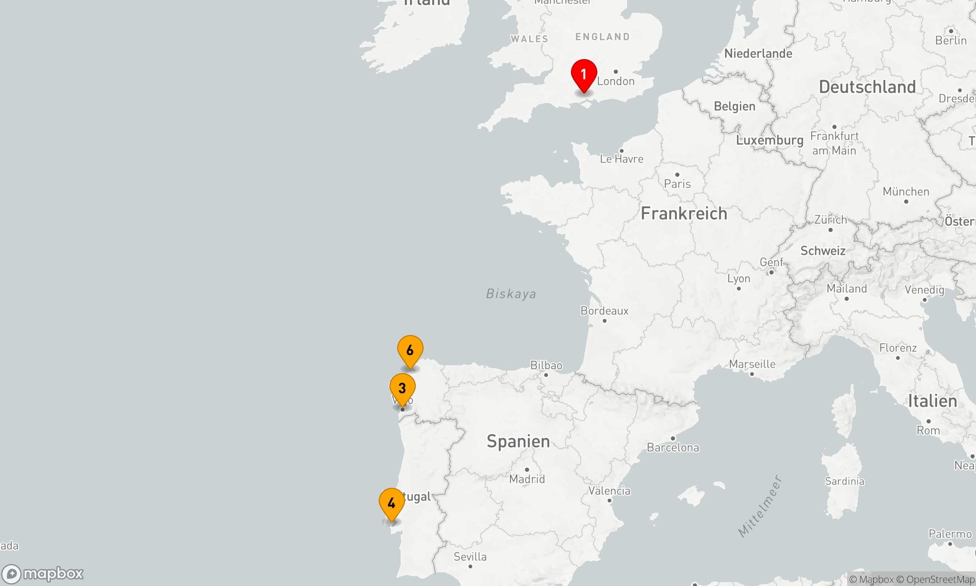 Route 7 Nächte - SPANIEN & PORTUGAL KREUZFAHRT