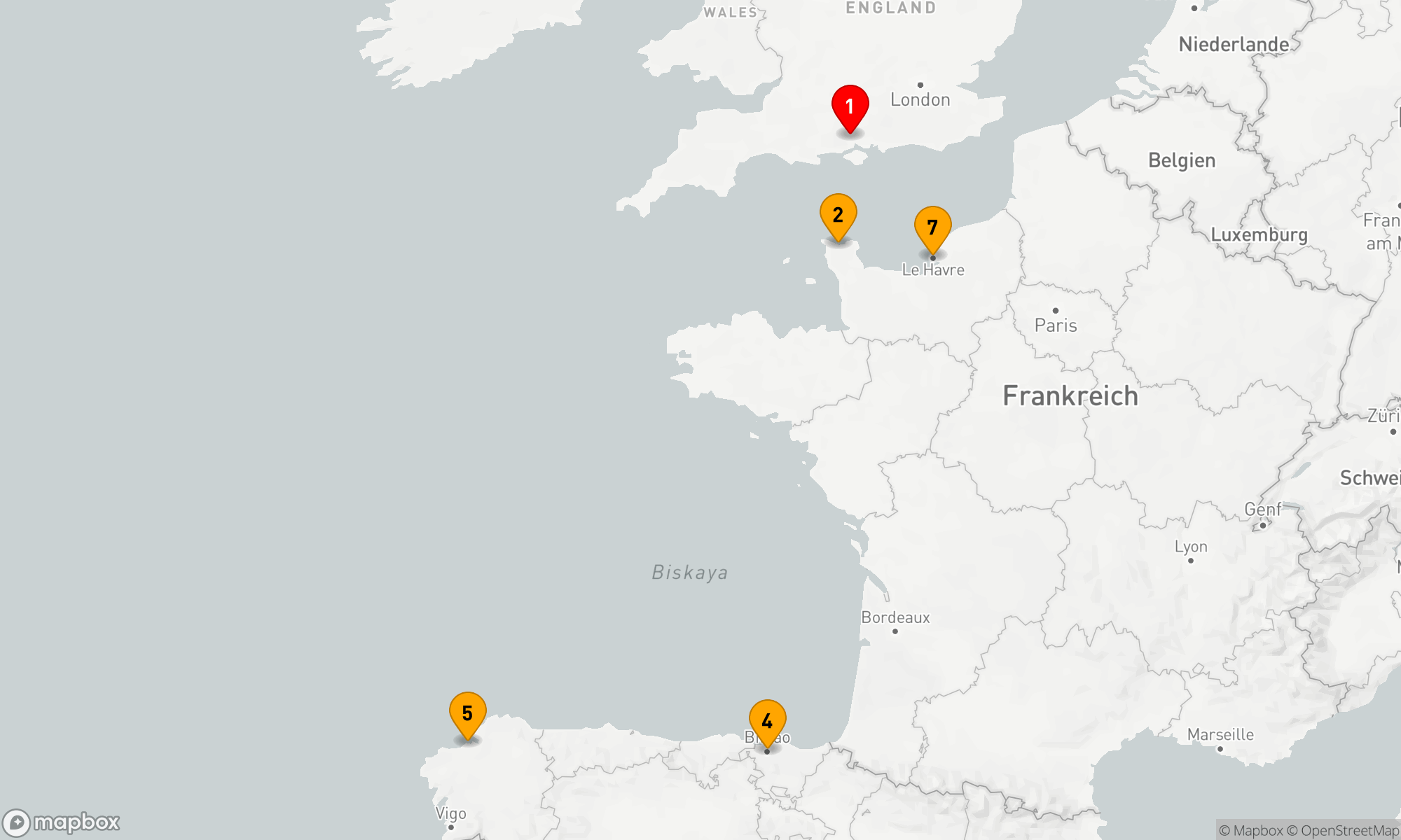 Route 7 Nächte - SPANIEN & FRANKREICH KREUZFAHRT
