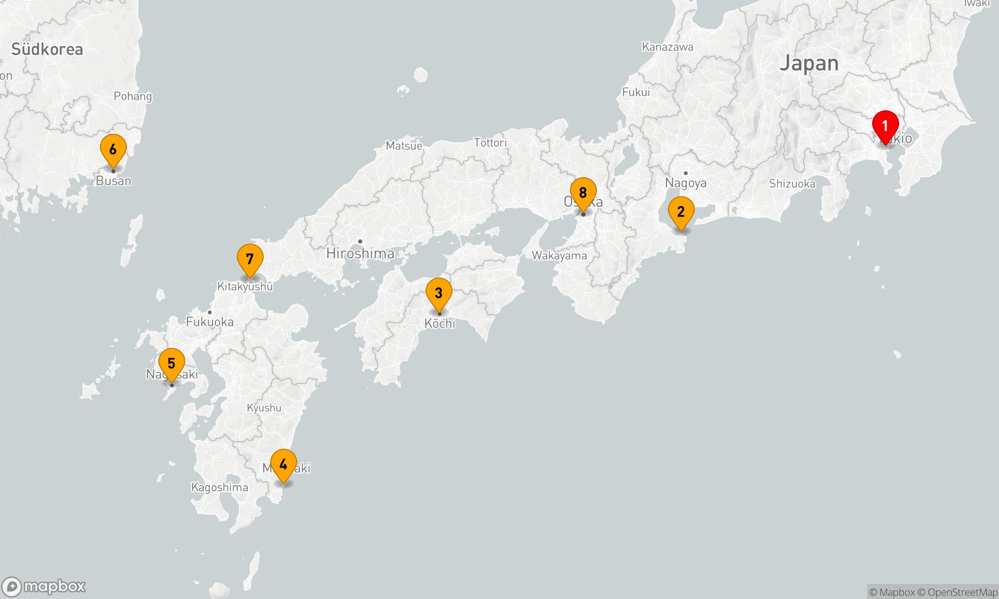 Route 9 Nächte - Japan-Forscher