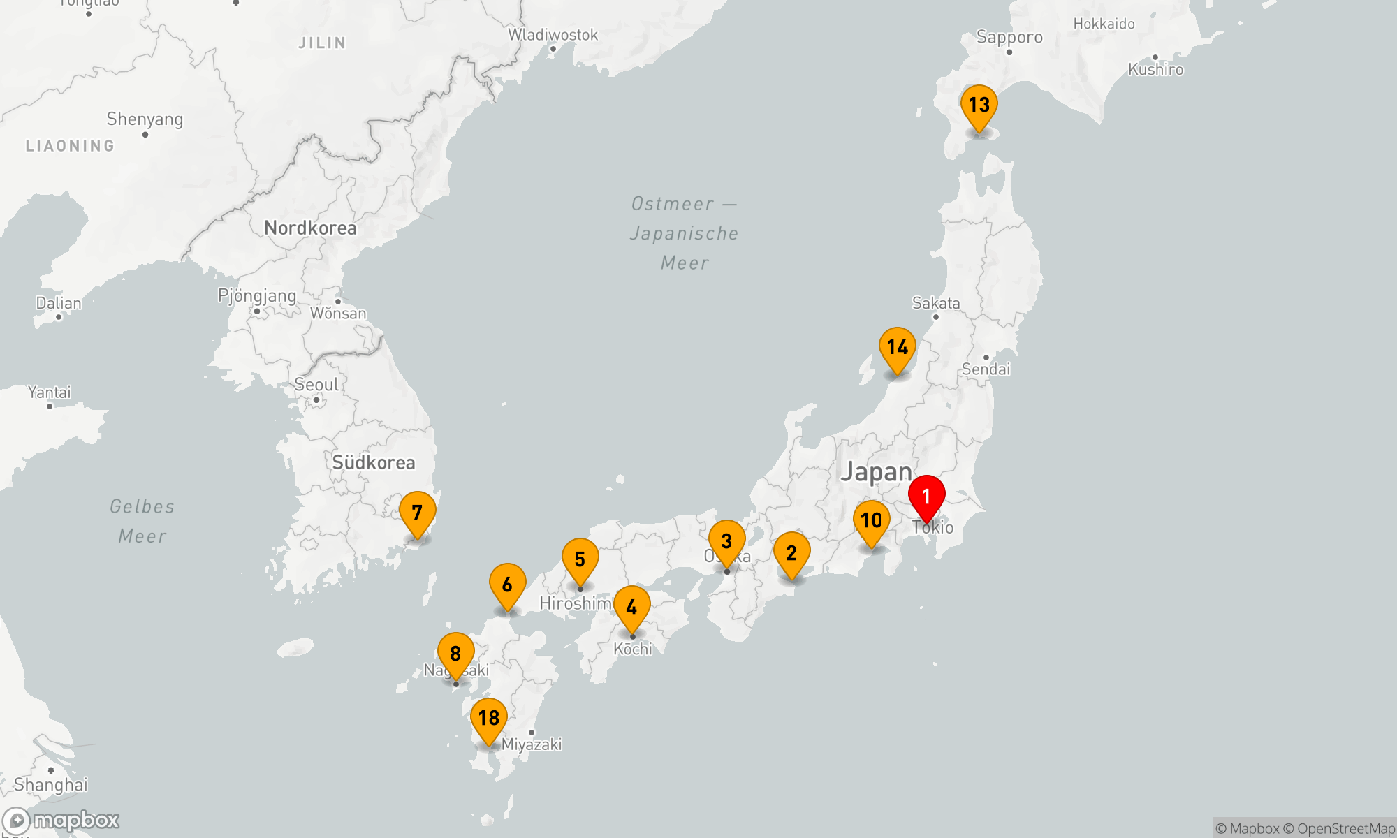 Route 20 Nächte - Großes Japan