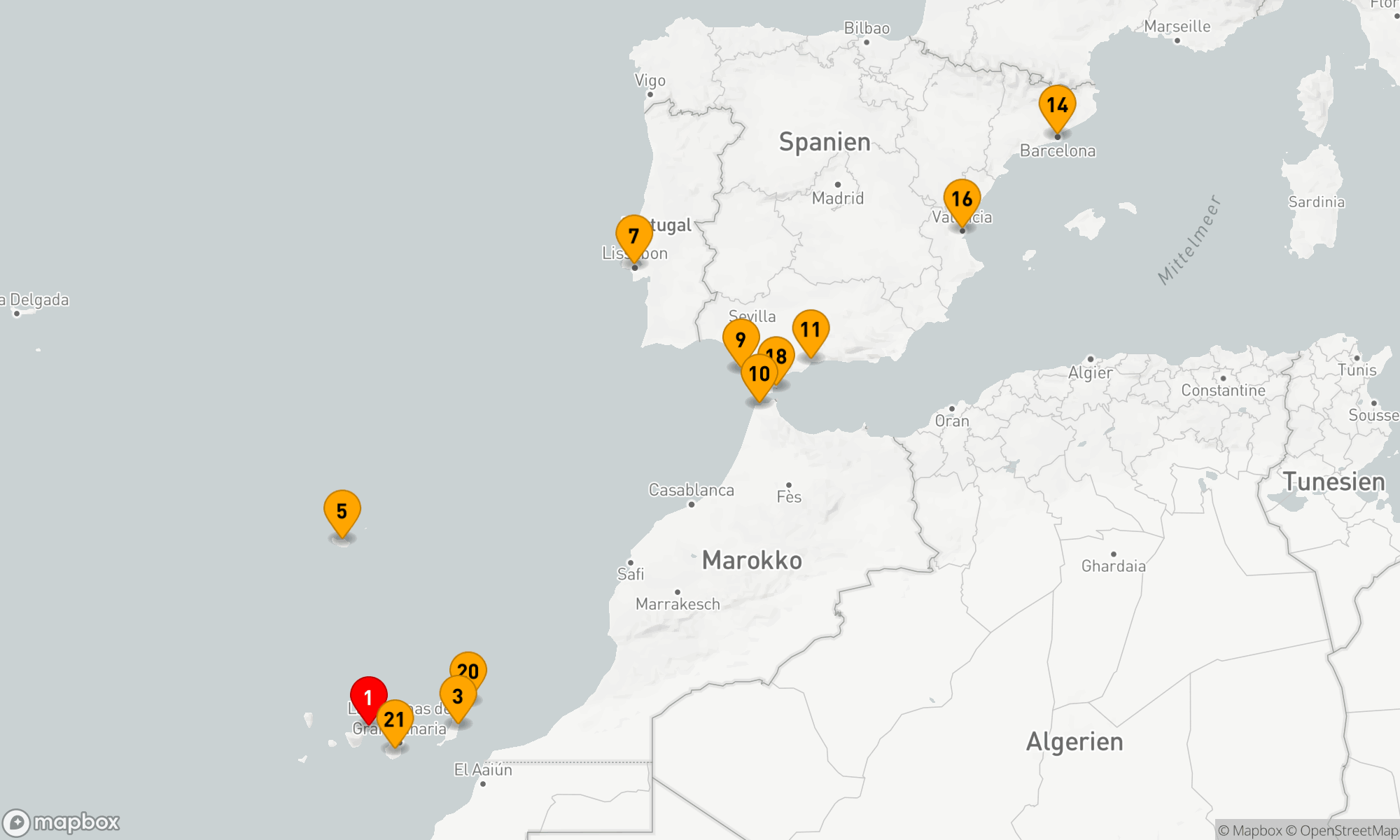Route 21 Nächte - WEIHNACHTEN UND NEUJAHR KANARISCHE INSELN