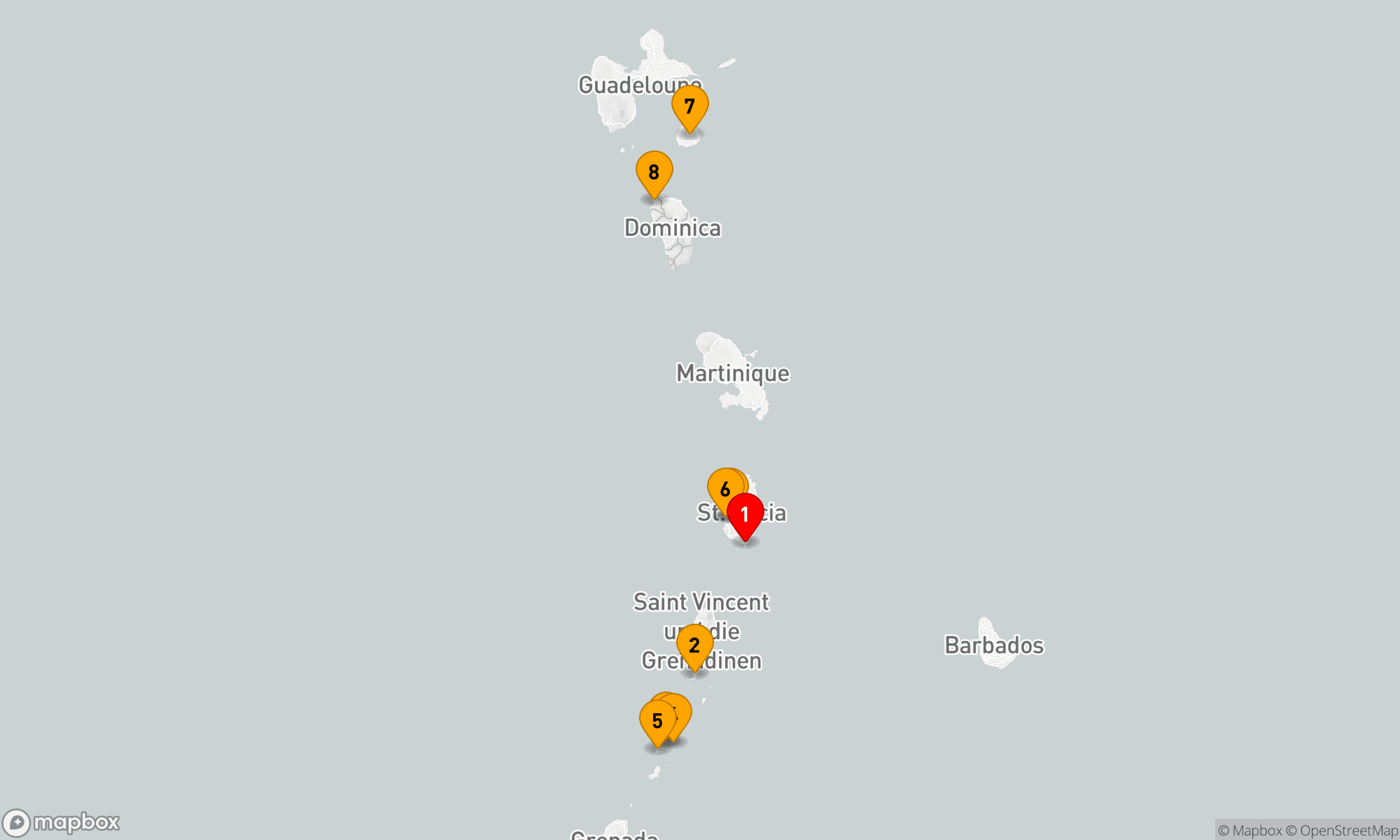 Route 8 Nächte - Perlen der Karibik