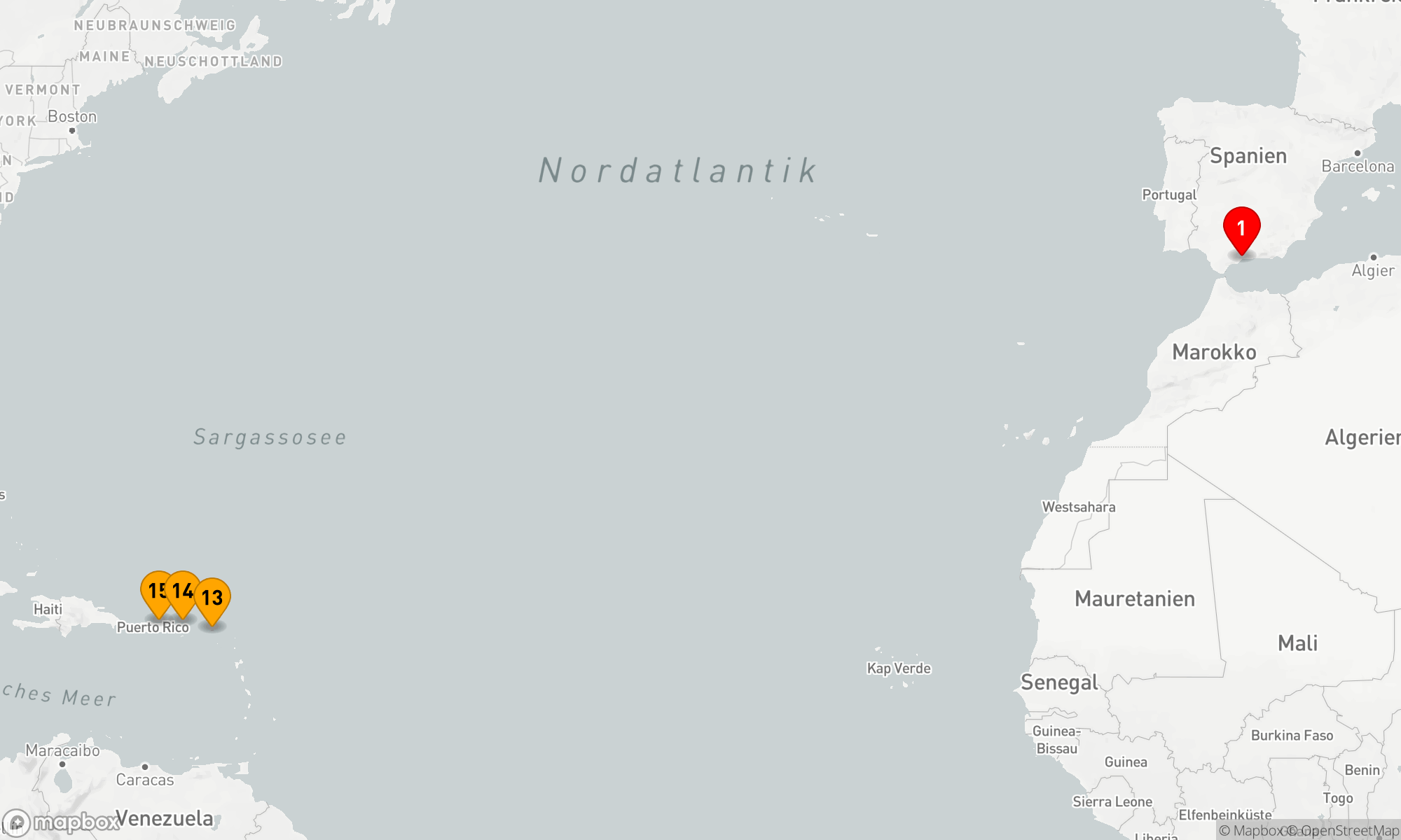 Route 14 Nächte - Von Andalusien zu Karibischen Träumen