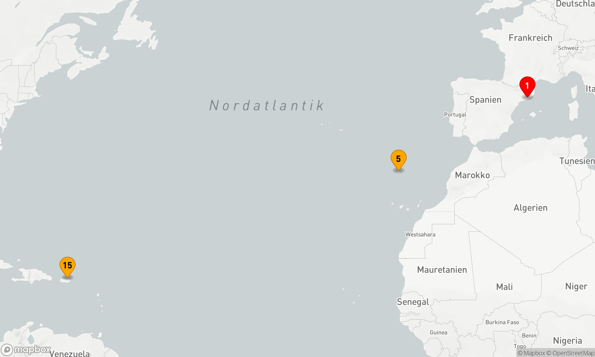 Route 14 Nächte - Mittelmeer zur Karibik - Traumhafte Überfahrt