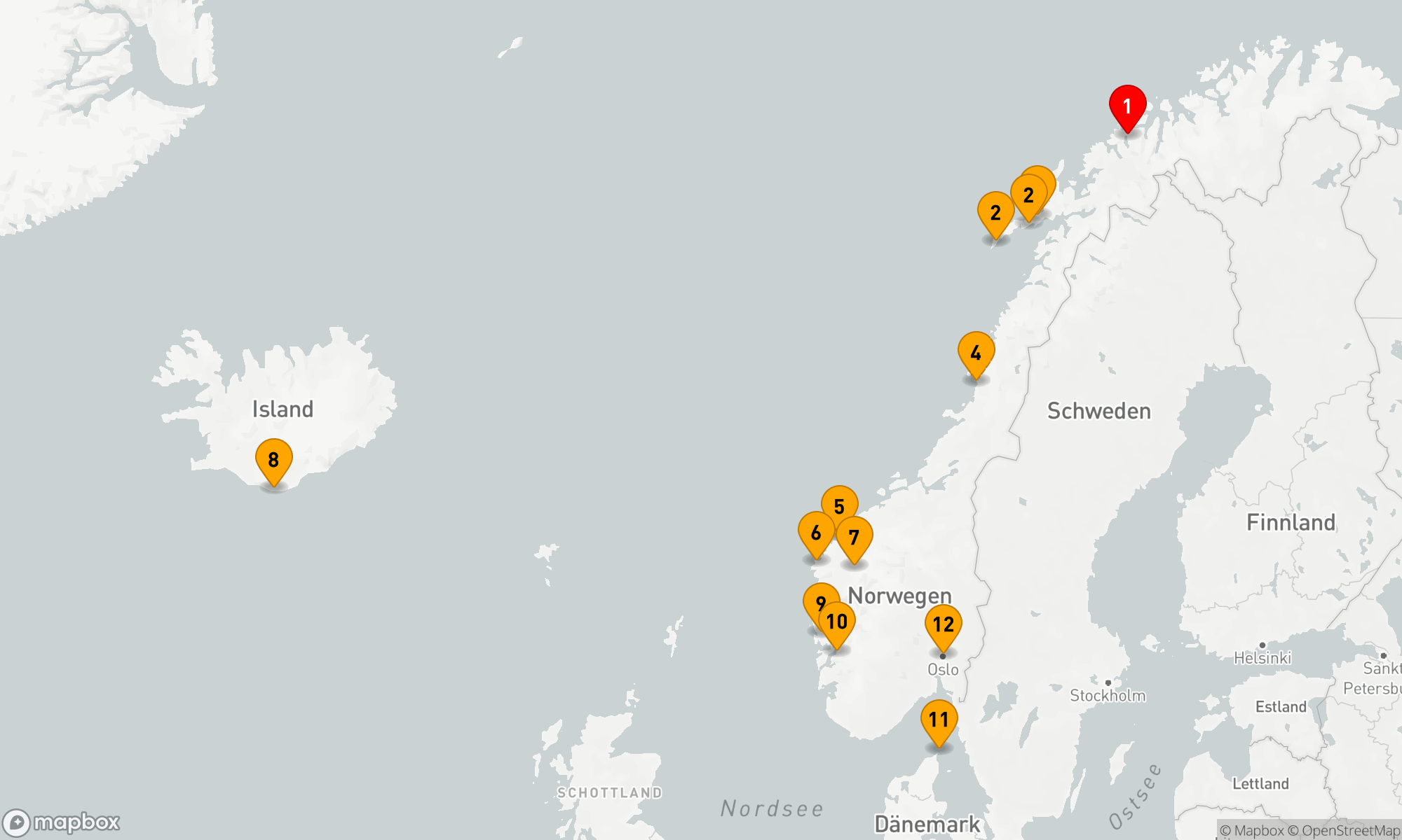 Route 11 Nächte - Norwegische Fjordträume