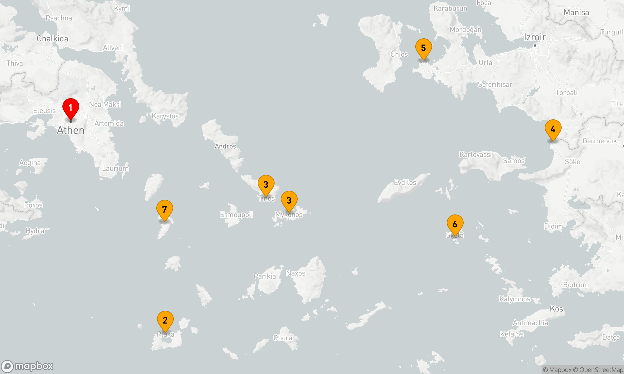 Route 7 Nächte - Inselträume der Ägäis