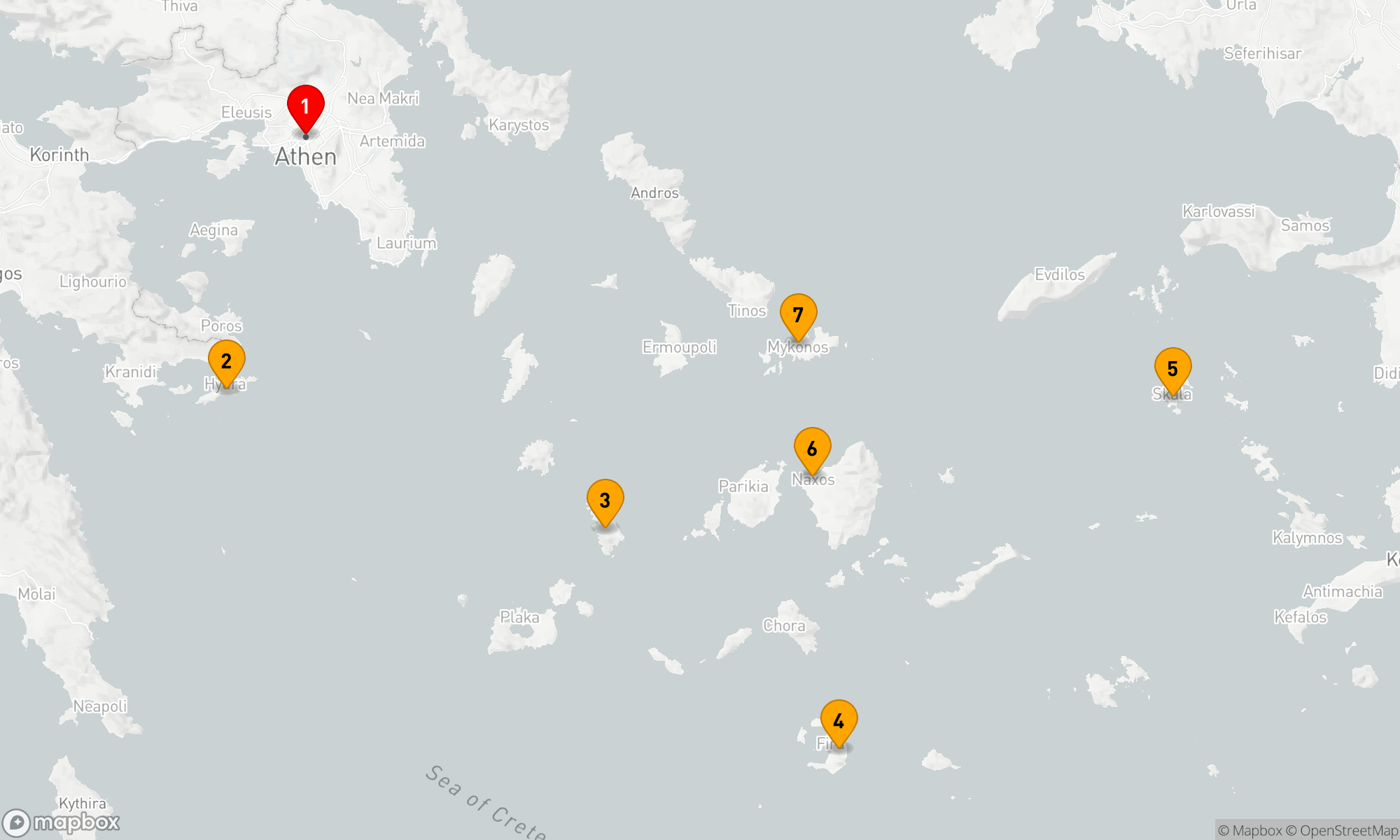 Route 7 Nächte - Inselträume der Ägäis