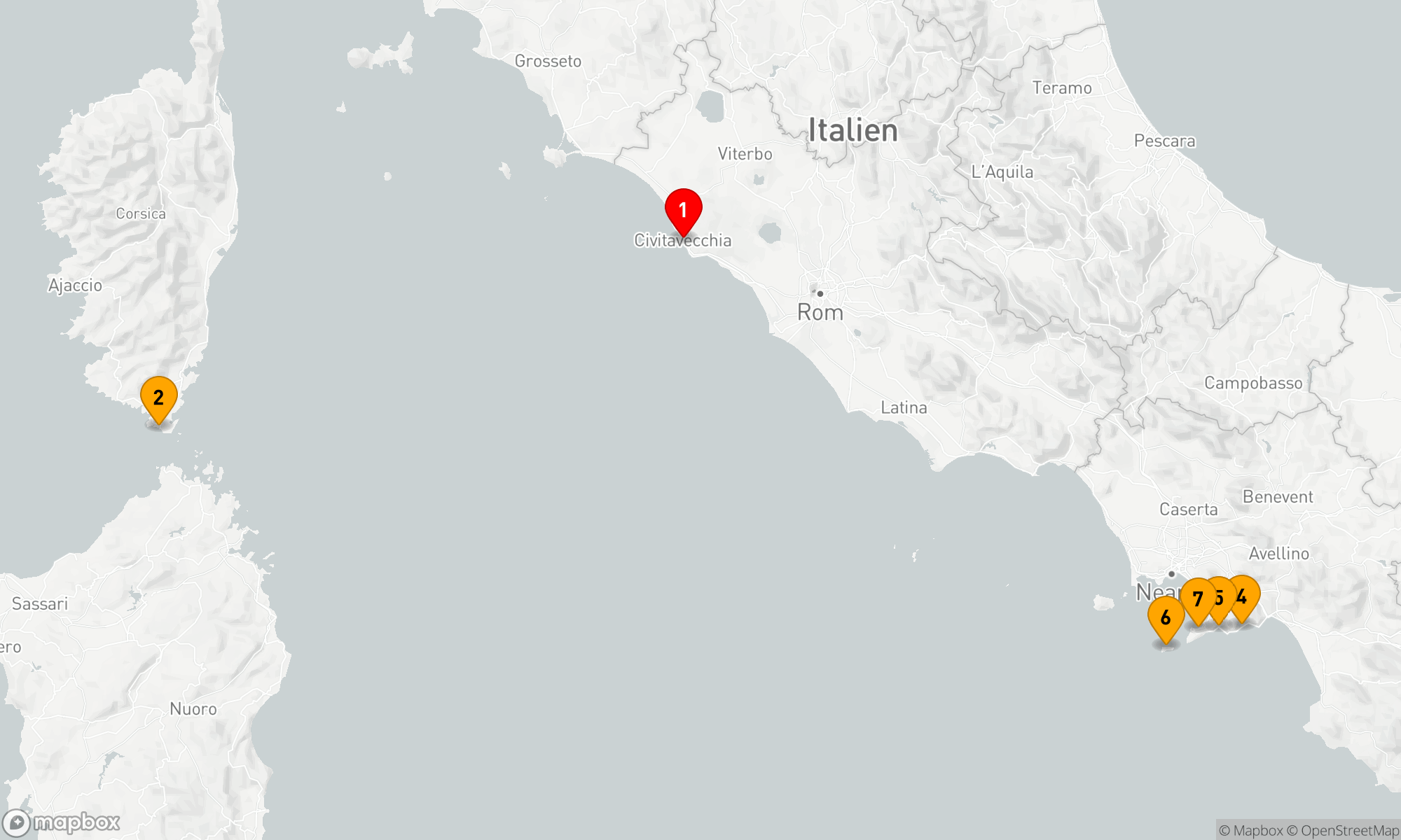 Route 7 Nächte - Mittelmeertraum: Küstenjuwelen und Inselparadiese