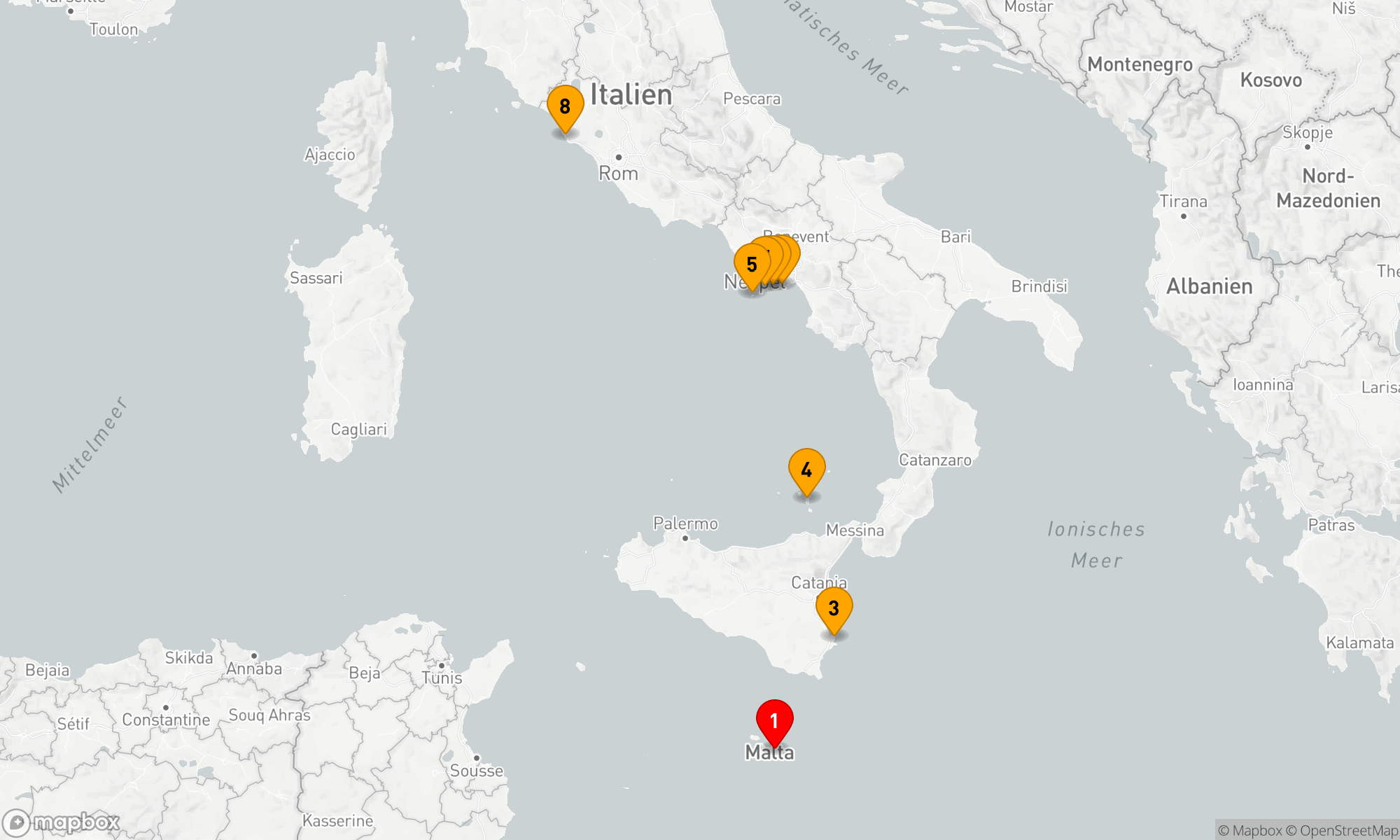 Route 7 Nächte - Mediterrane Eleganz: Von Malta nach Rom