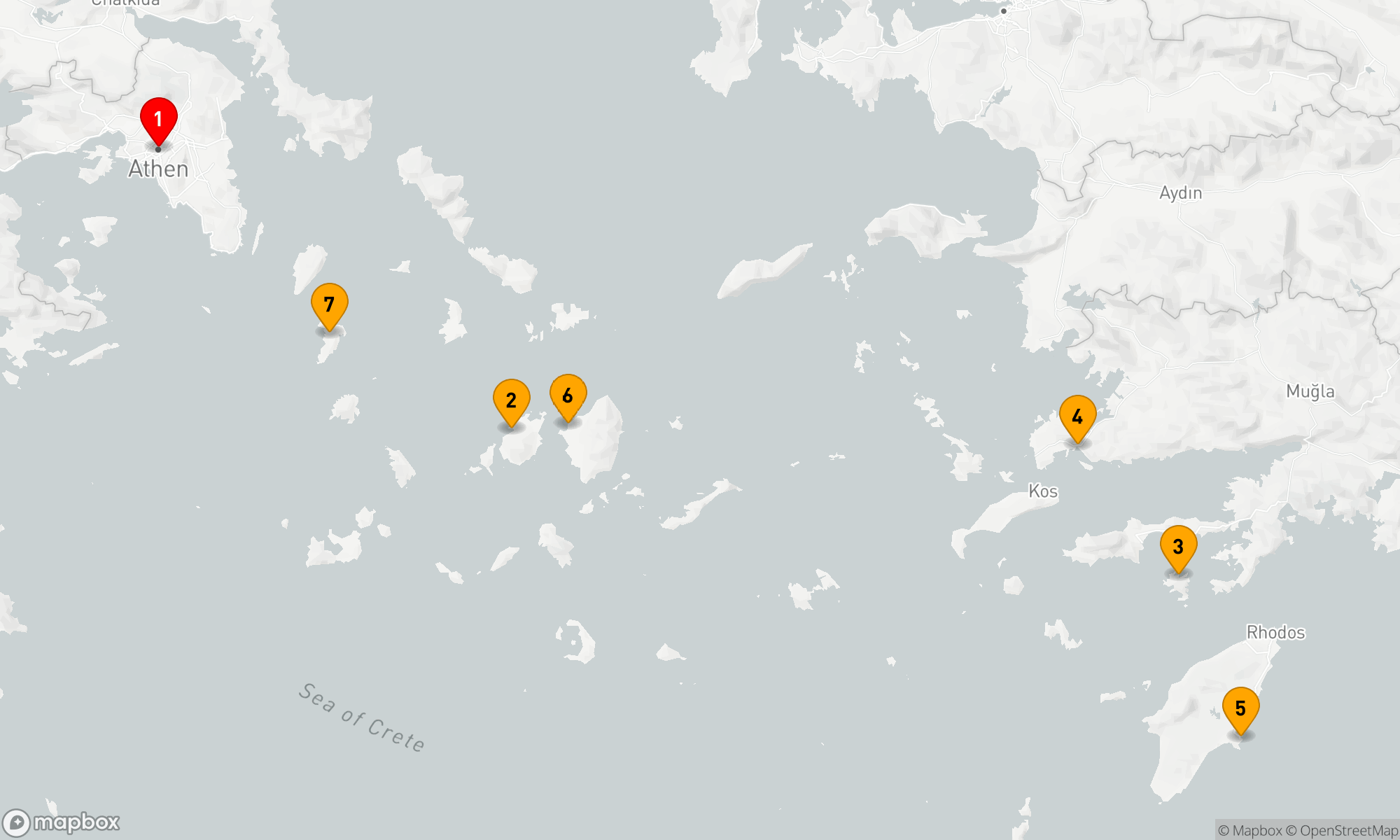 Route 7 Nächte - Griechische Inselträume der Ägäis