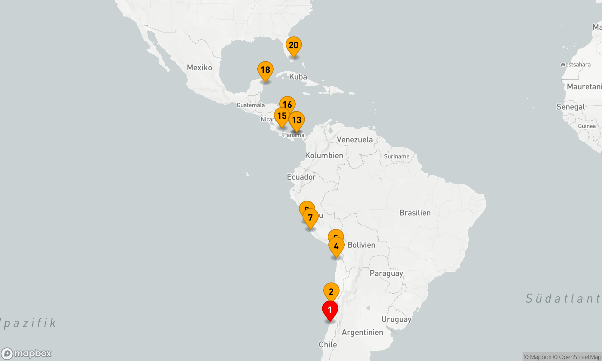 Route 19 Nächte - KREUZFAHRT DURCH SÜDAMERIKA UND DEN PANAMAKANAL: LIMA,  PANAMA CITY & COZUMEL