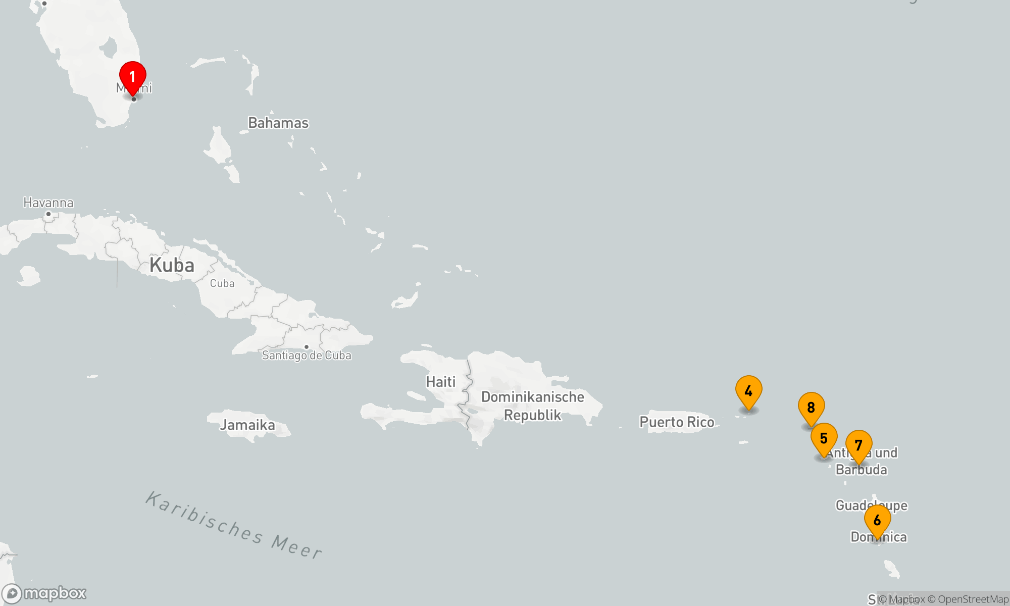 Route 10 Nächte - LEEWARD & WINDWARD GEMS