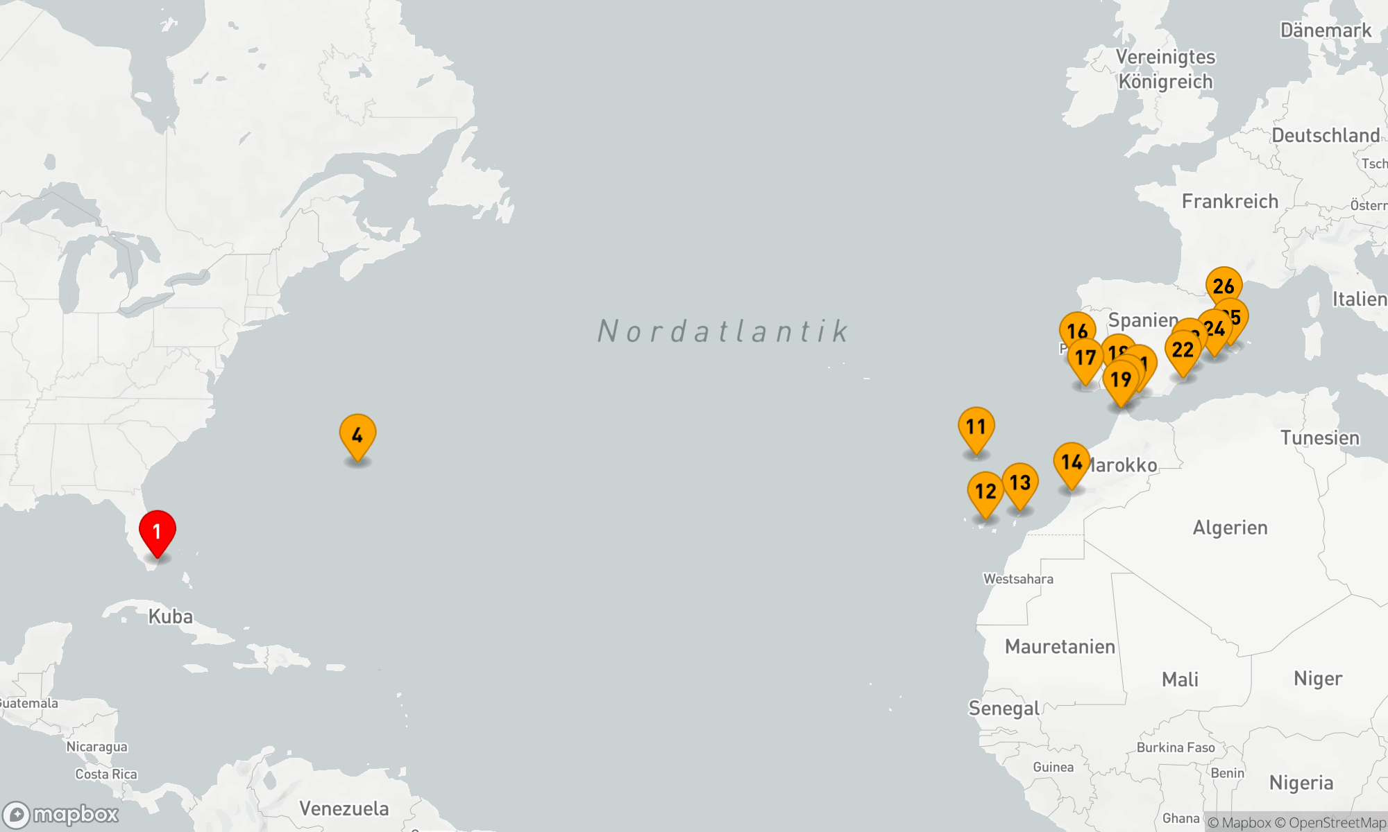 Route 25 Nächte - SUNLIT ISLES TO IBERIA