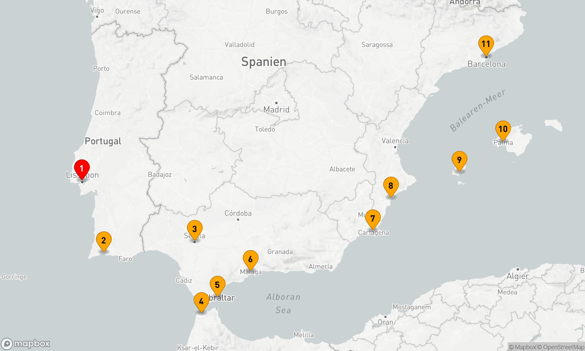 Route 10 Nächte - IBERIAN & MOORISH LEGENDS