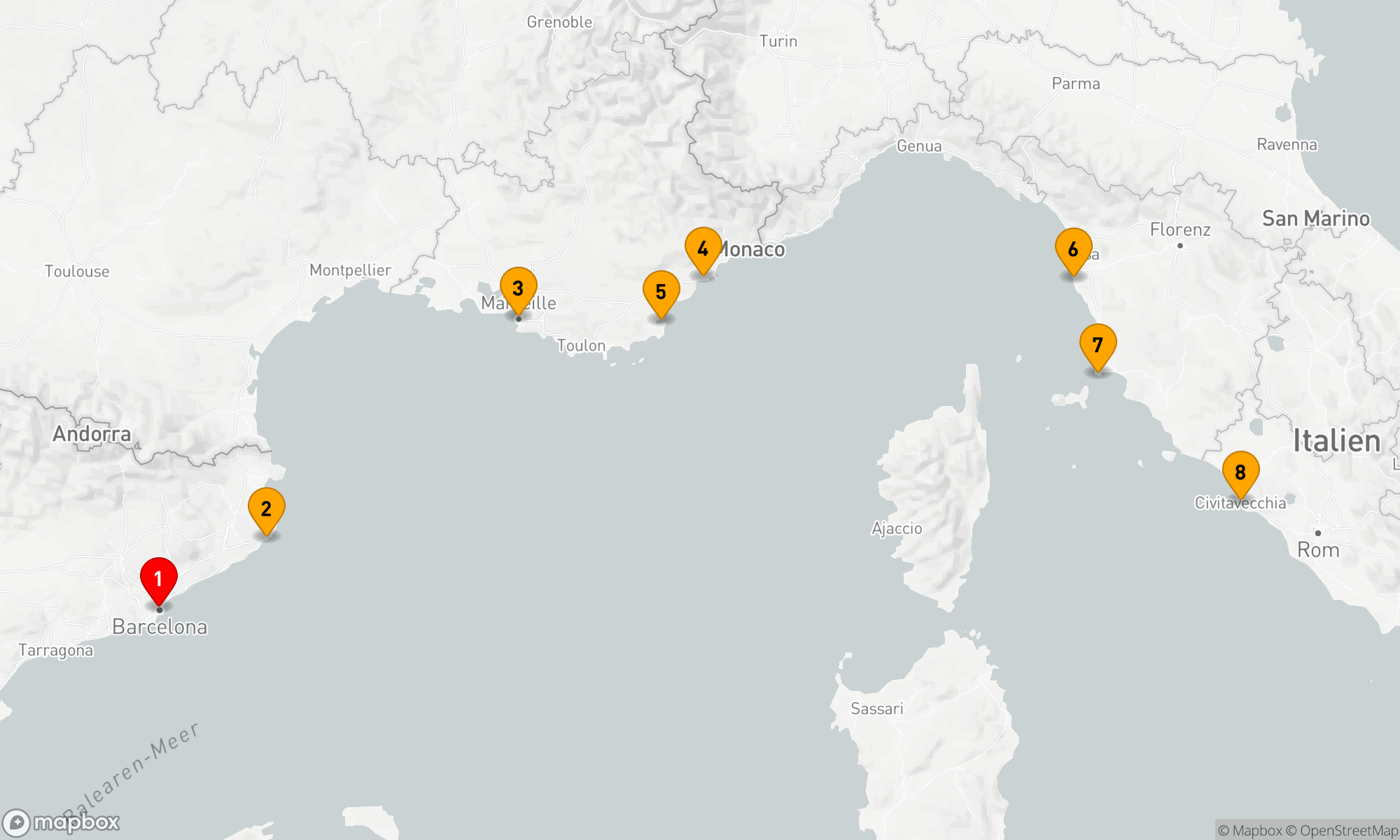 Route 7 Nächte - YACHTING HAVENS