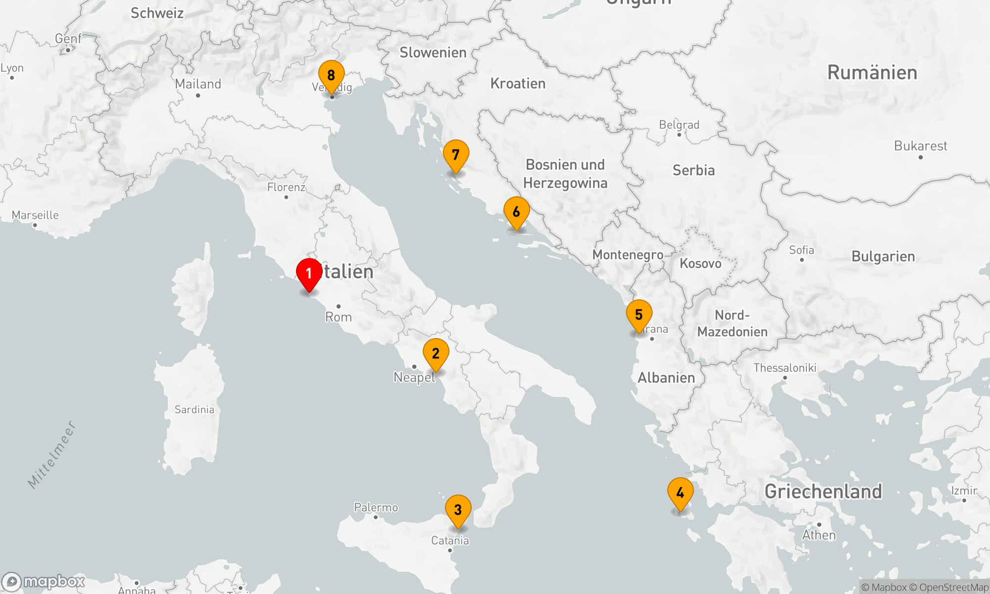 Route 7 Nächte - ADRIATIC & IONIAN ARTISTRY