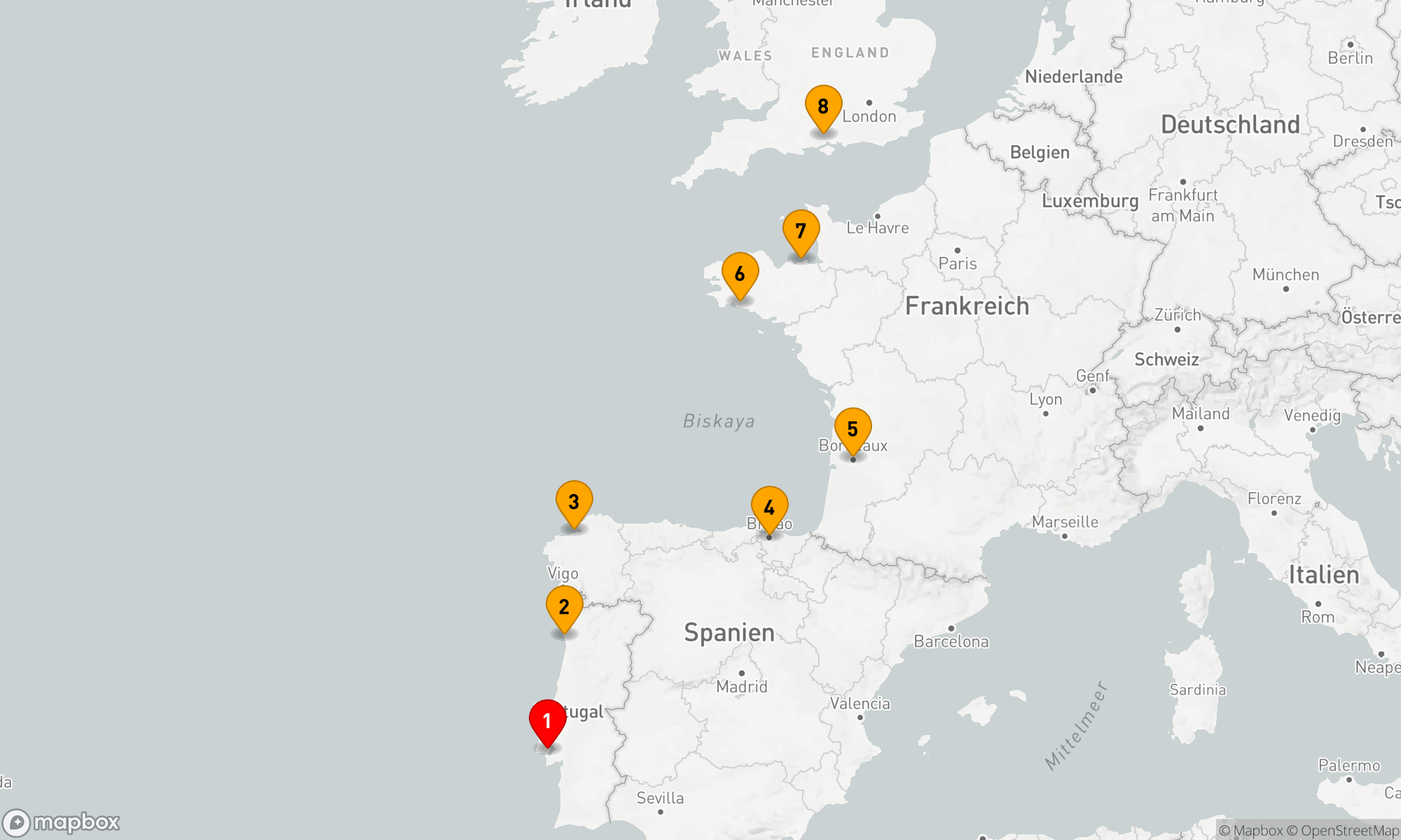 Route 7 Nächte - VINEYARDS & VISTAS